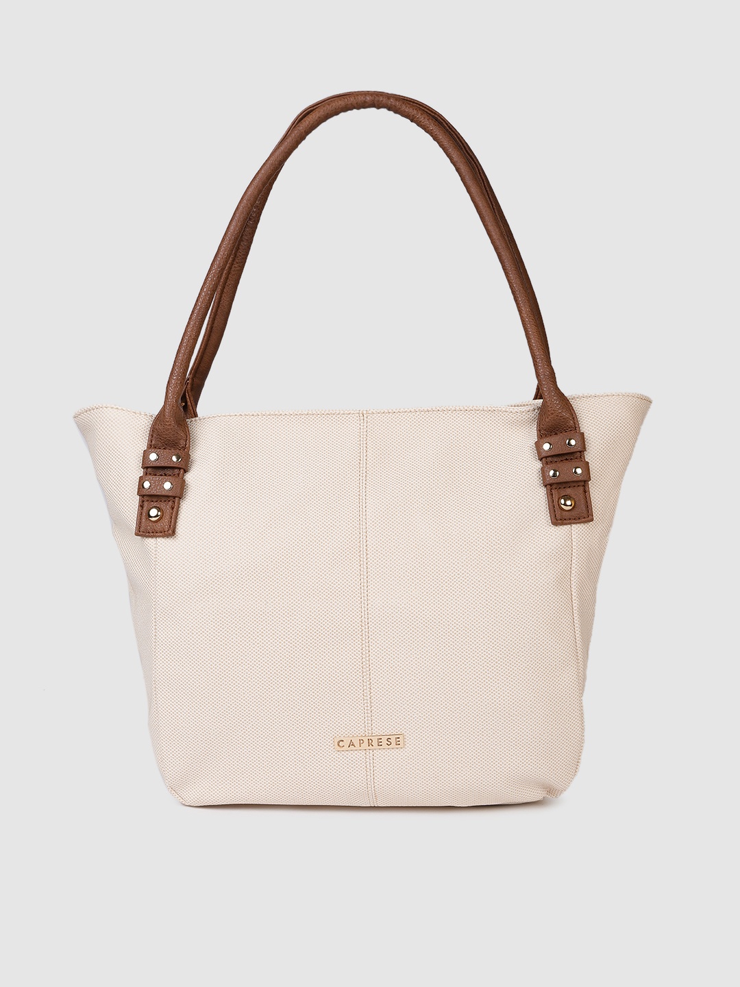 

Caprese Off-White Textured KISHA Shoulder Bag