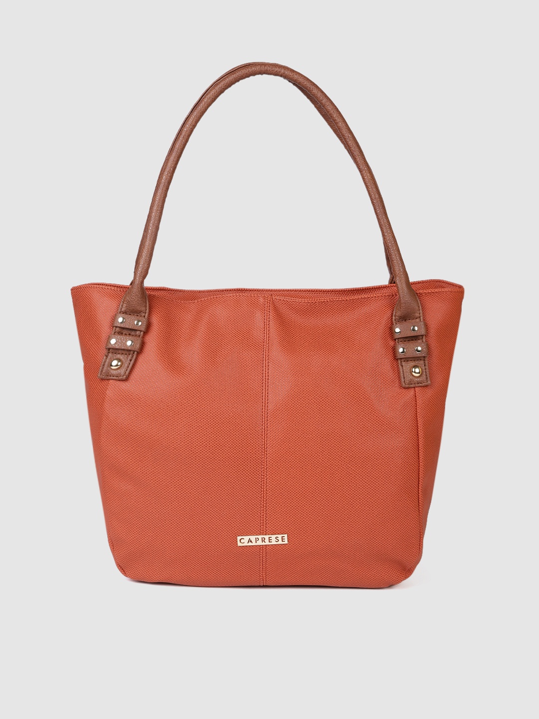 

Caprese Rust Orange Textured KISHA Shoulder Bag