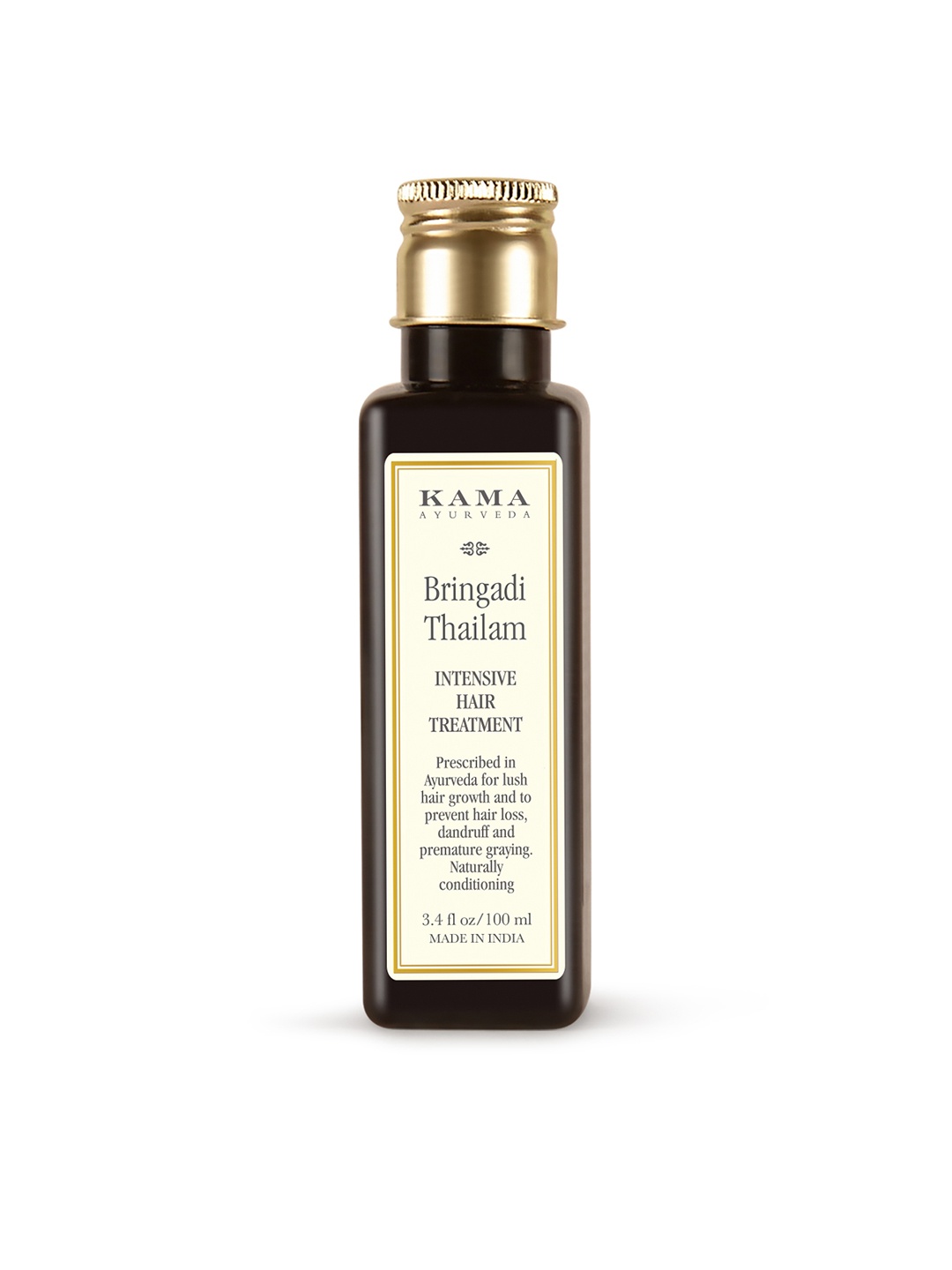 

KAMA AYURVEDA Bringadi Thailam Intensive Hair Treatment Oil - 100ml, Brown