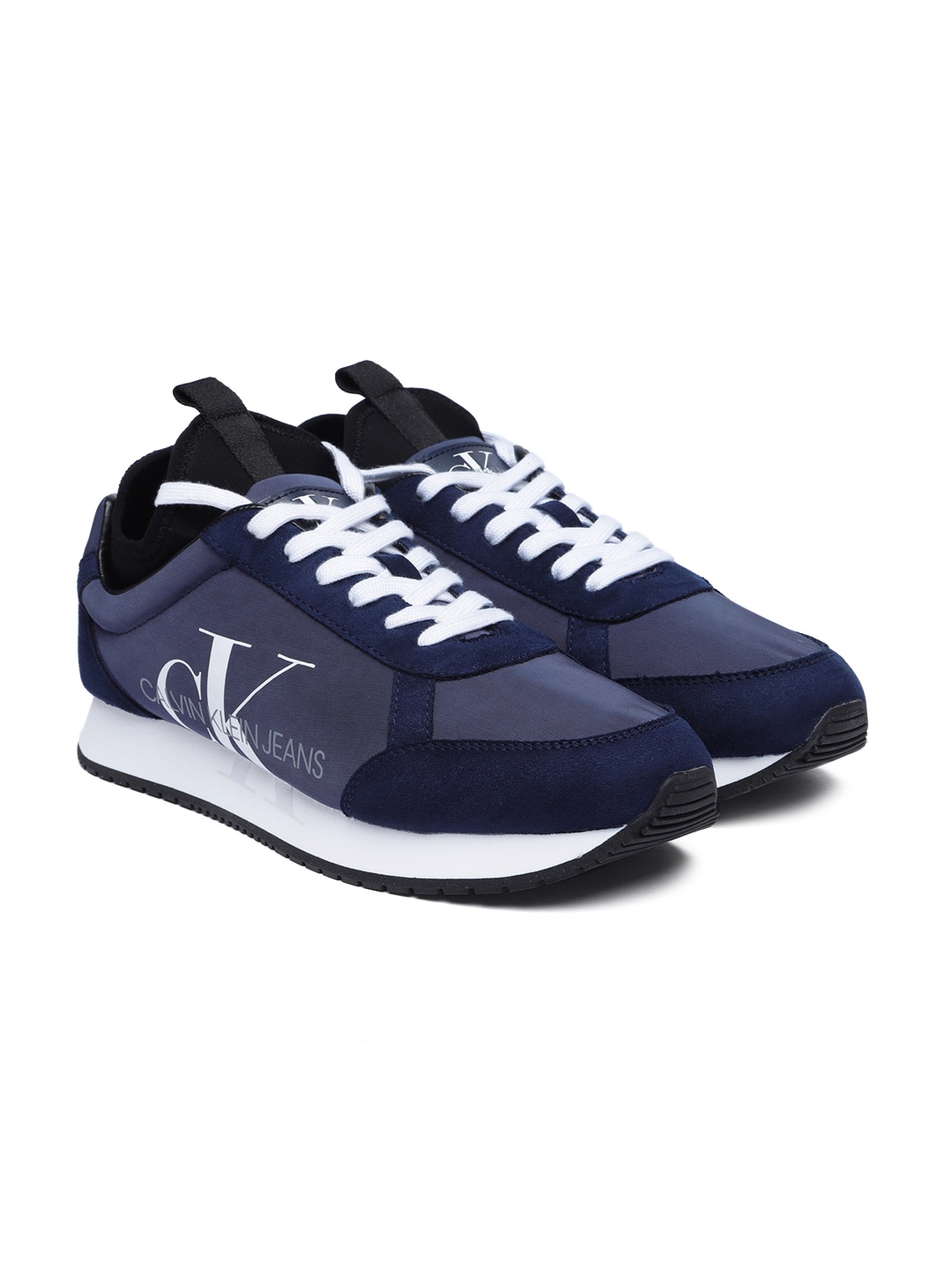 

Calvin Klein Jeans Men Blue Suede Sneakers
