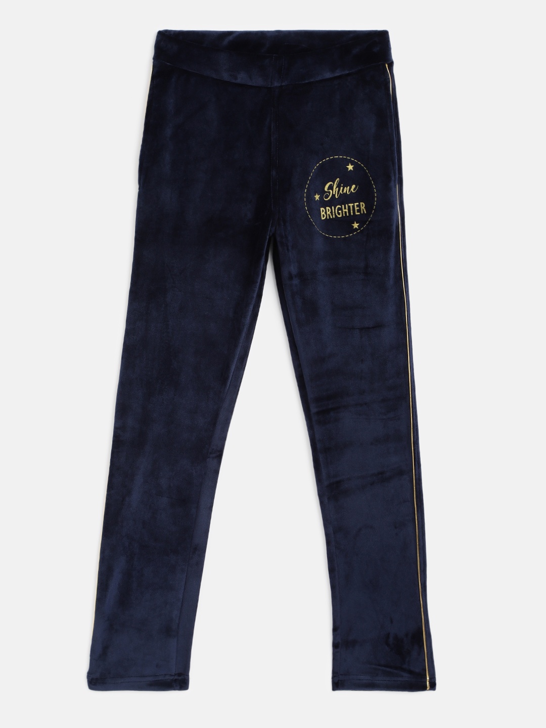 

Sweet Dreams Girls Navy Blue Solid Lounge Pants