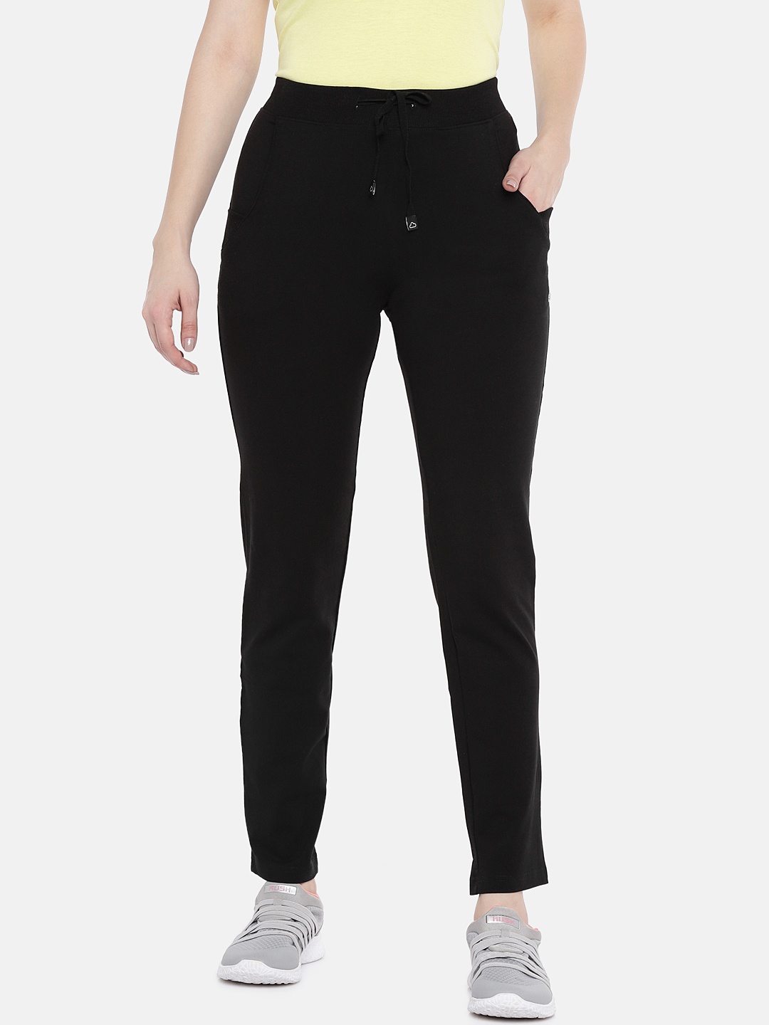 

Sweet Dreams Women Black Slim Fit Solid Track Pants