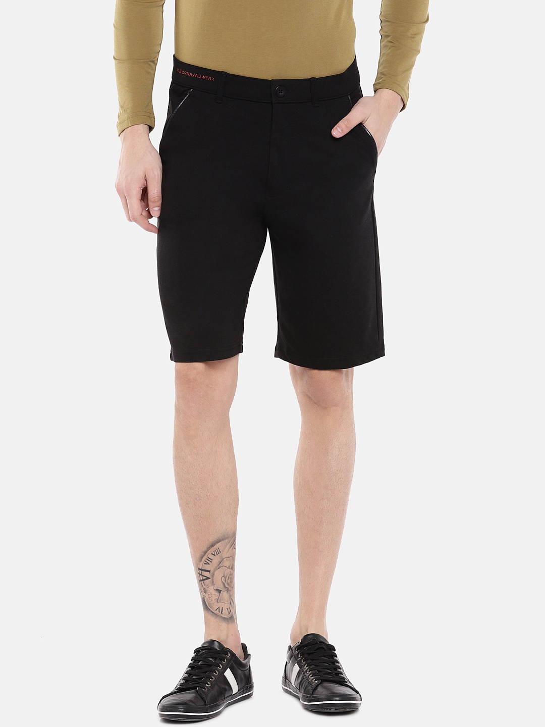 

Sweet Dreams Men Black Solid Regular Fit Regular Shorts