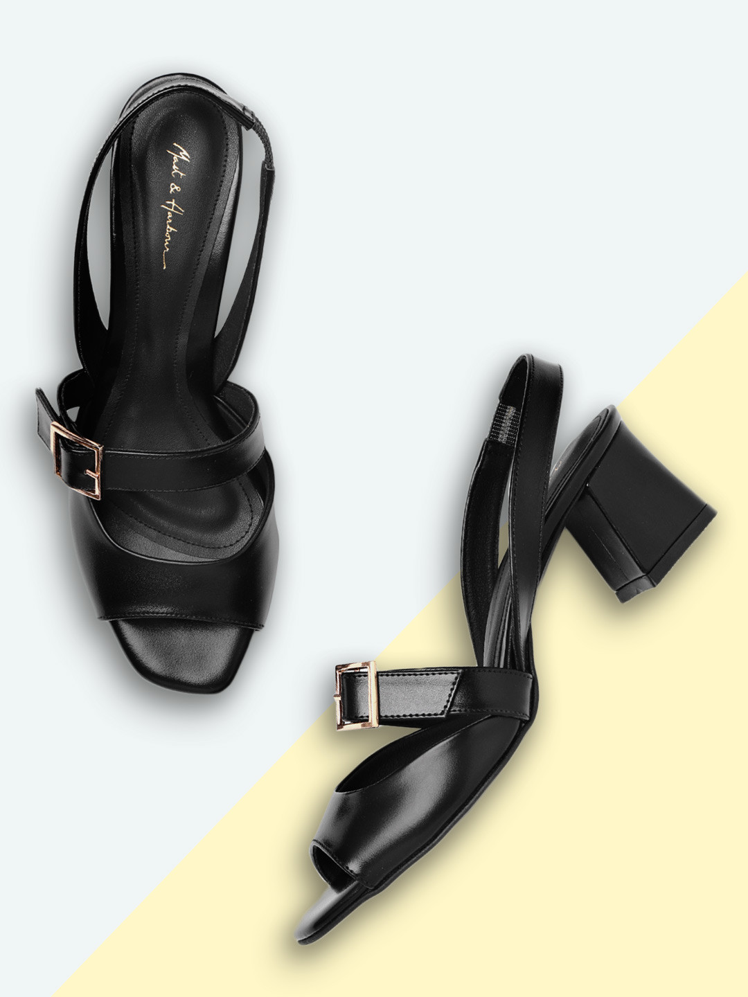 

Mast & Harbour Women Black Solid Heels