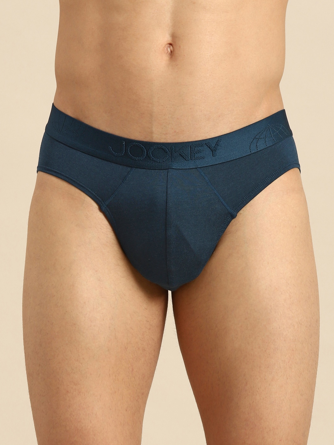 

Jockey Men Navy Blue Solid Ultra Soft International Collection Brief IC24-0105