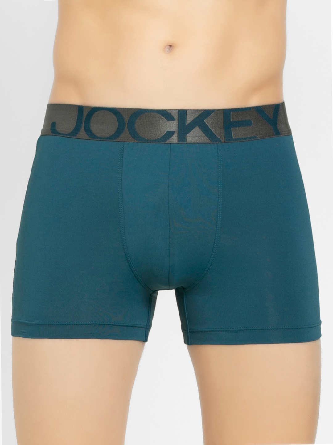 

Jockey International Collection Men Teal Green Solid Trunks IC28