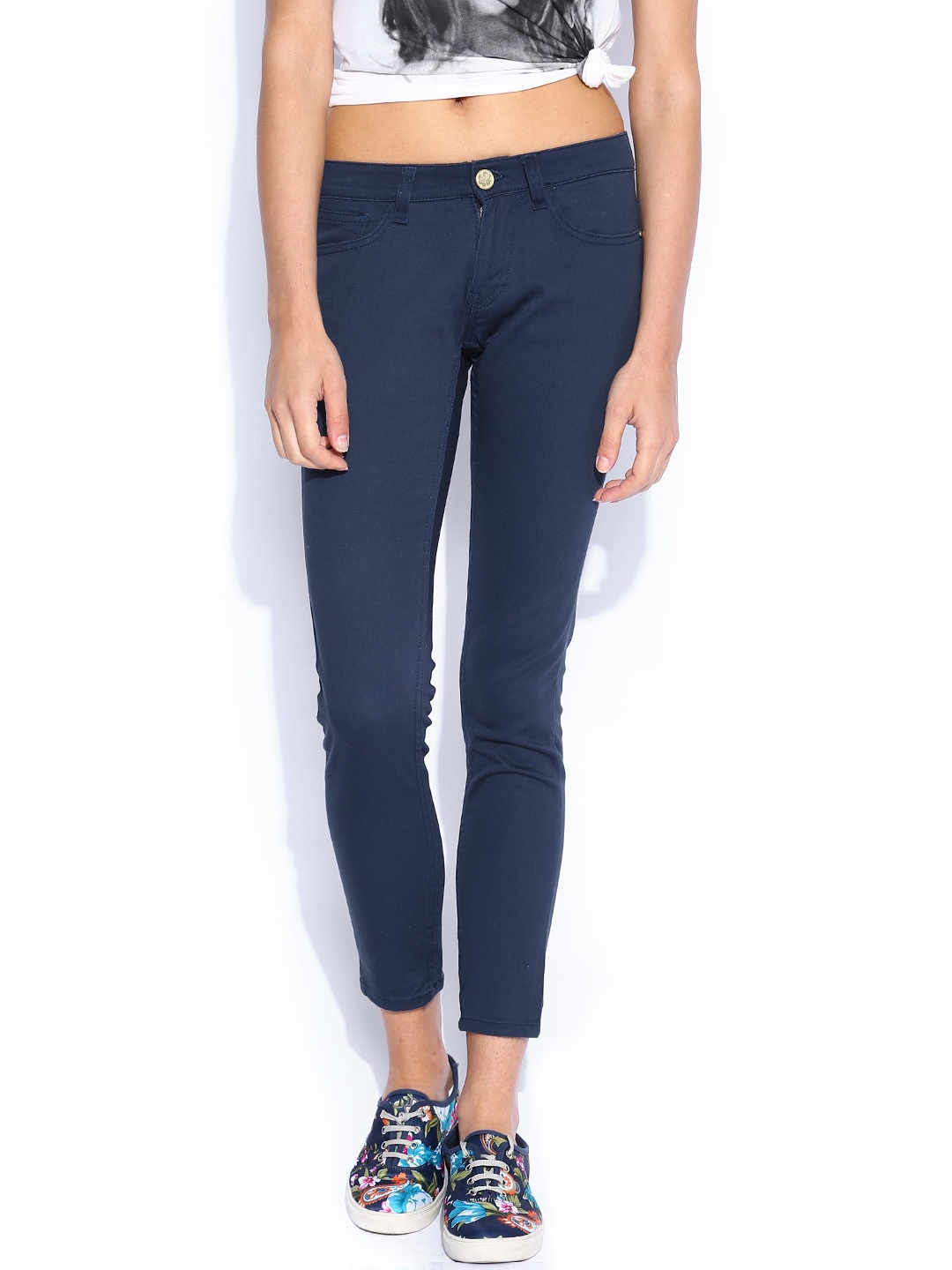 

Tokyo Talkies Navy Trousers, Navy blue