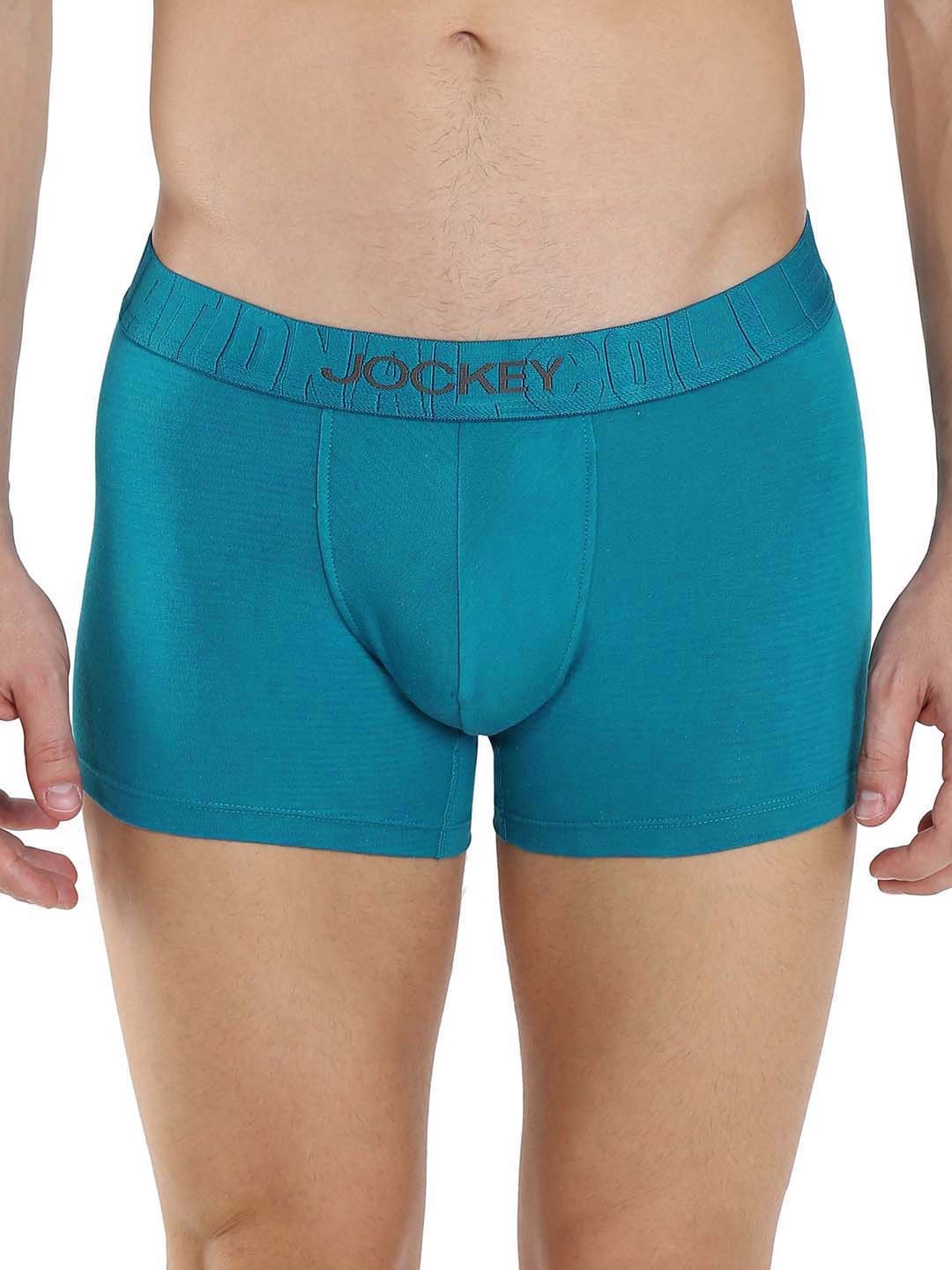 

Jockey Men Teal Green Solid Trunk IC32-0105
