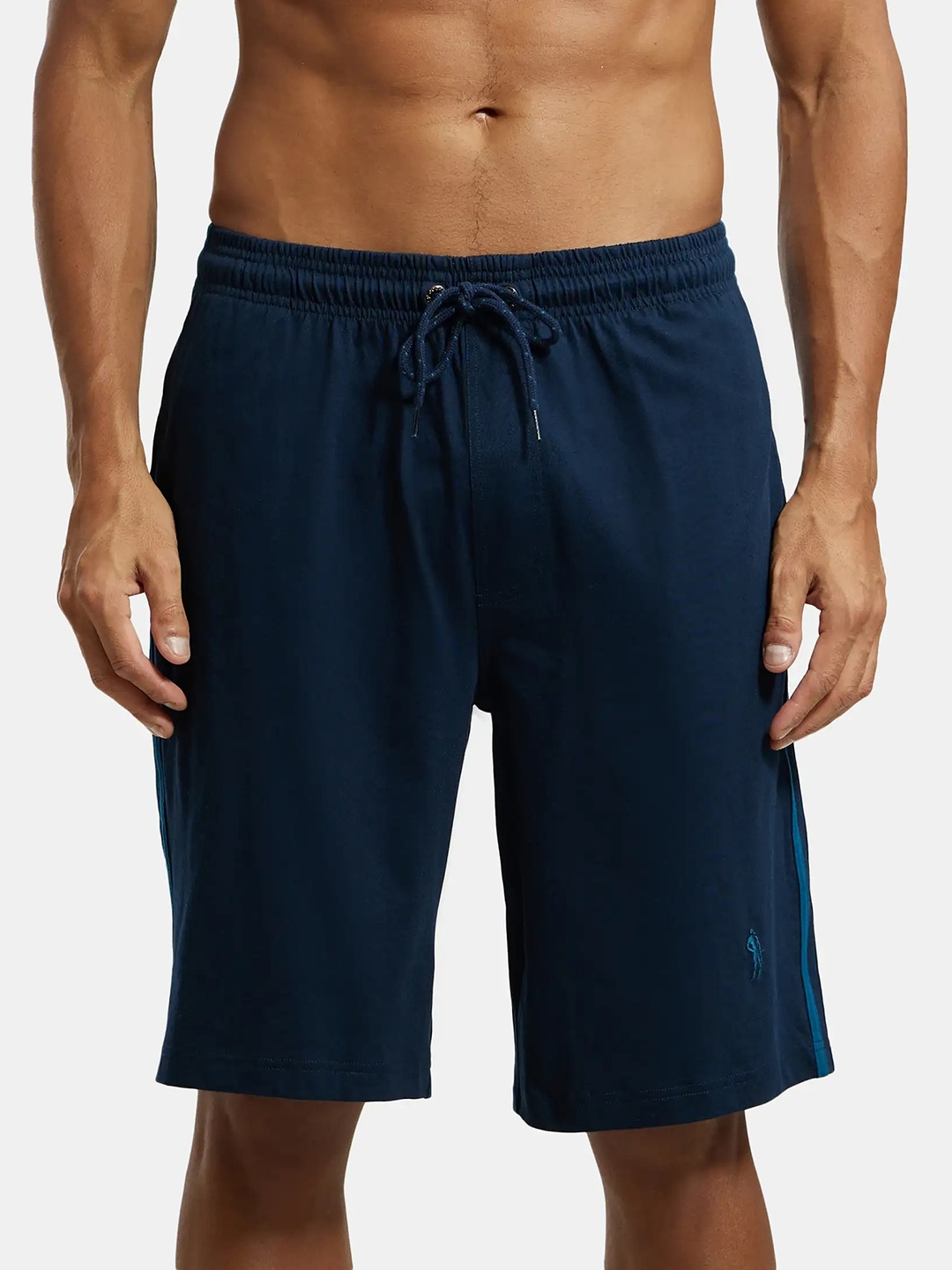

Jockey Men Blue Solid Regular Shorts