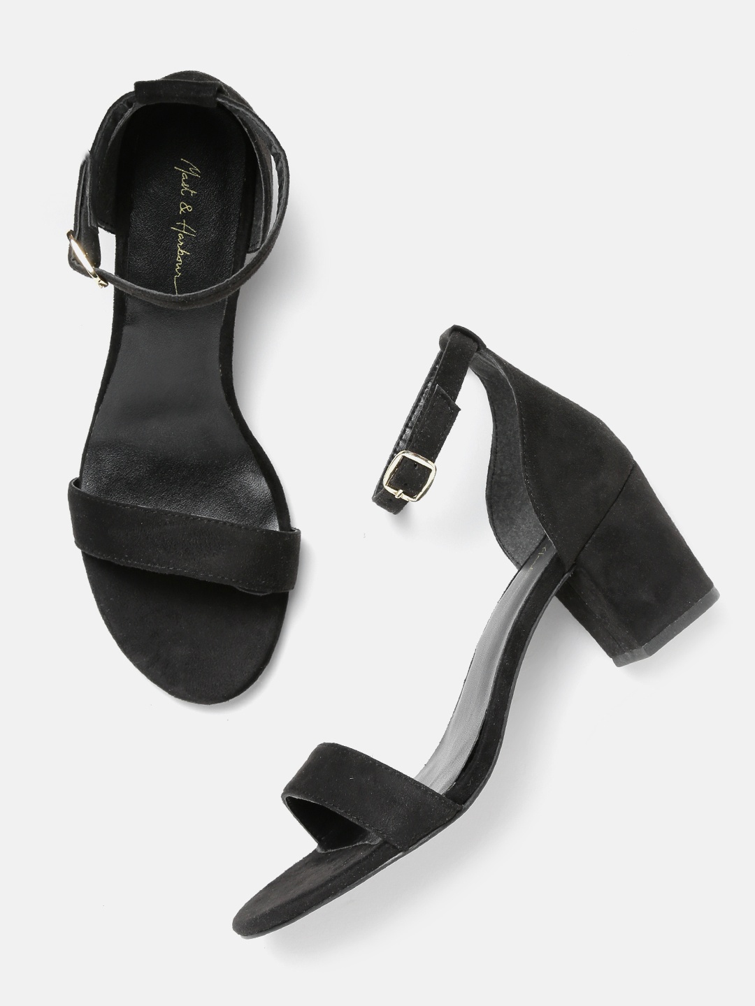 

Mast & Harbour Women Black Solid Heels
