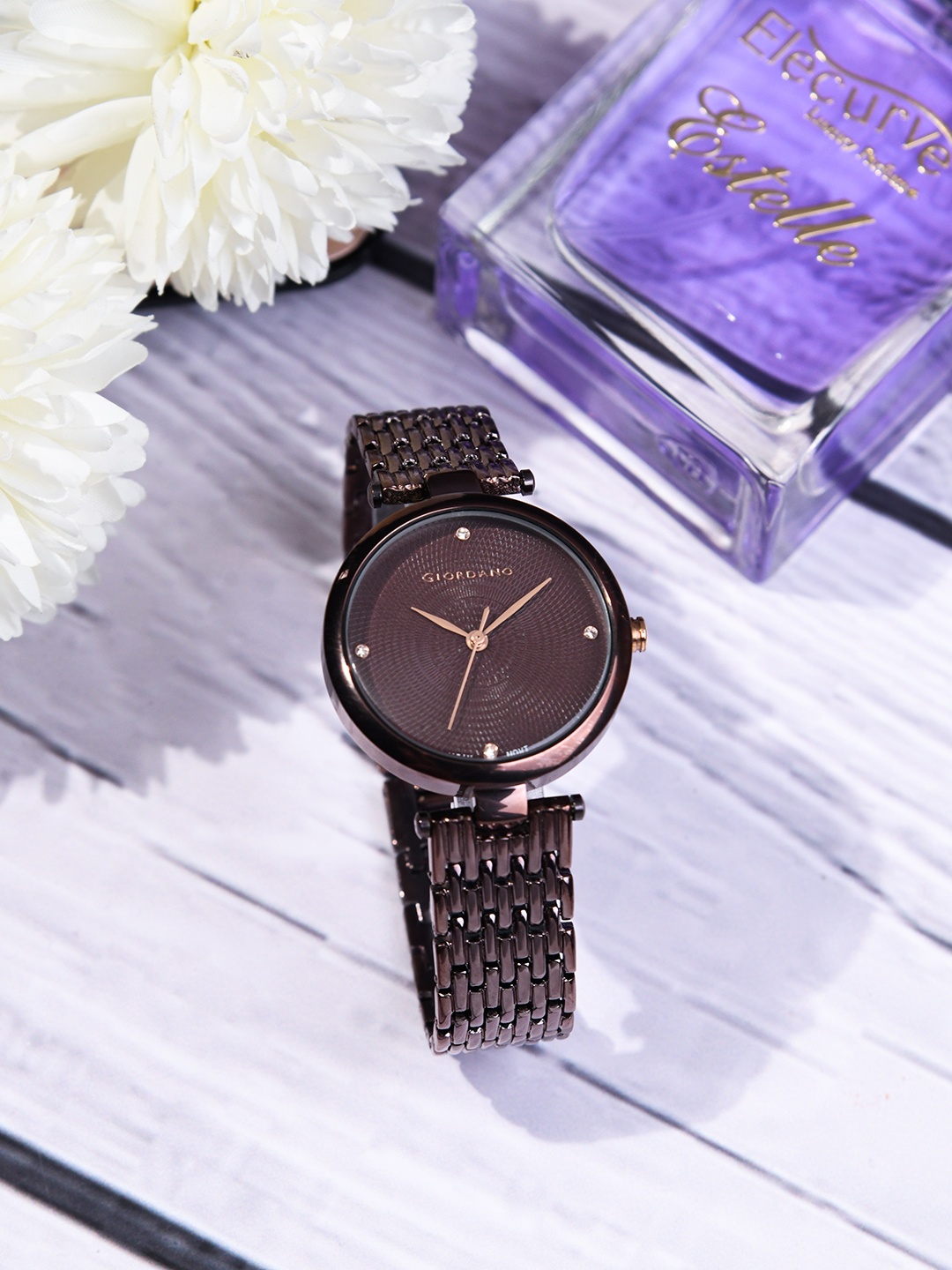 

GIORDANO Women Coffee Brown Analogue Watch GD-4001-33
