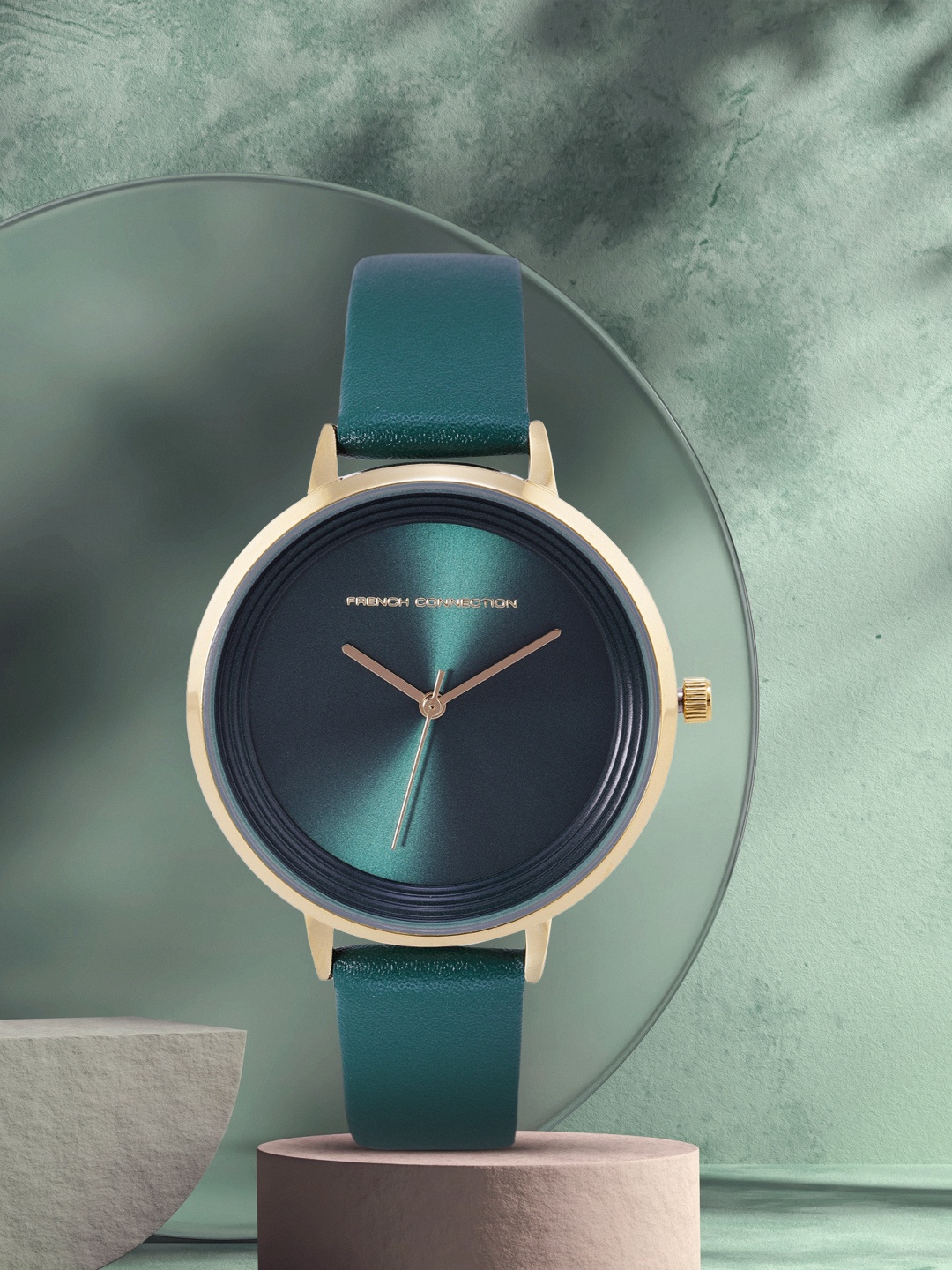 

French Connection Women Green Analogue Watch FCN0001G