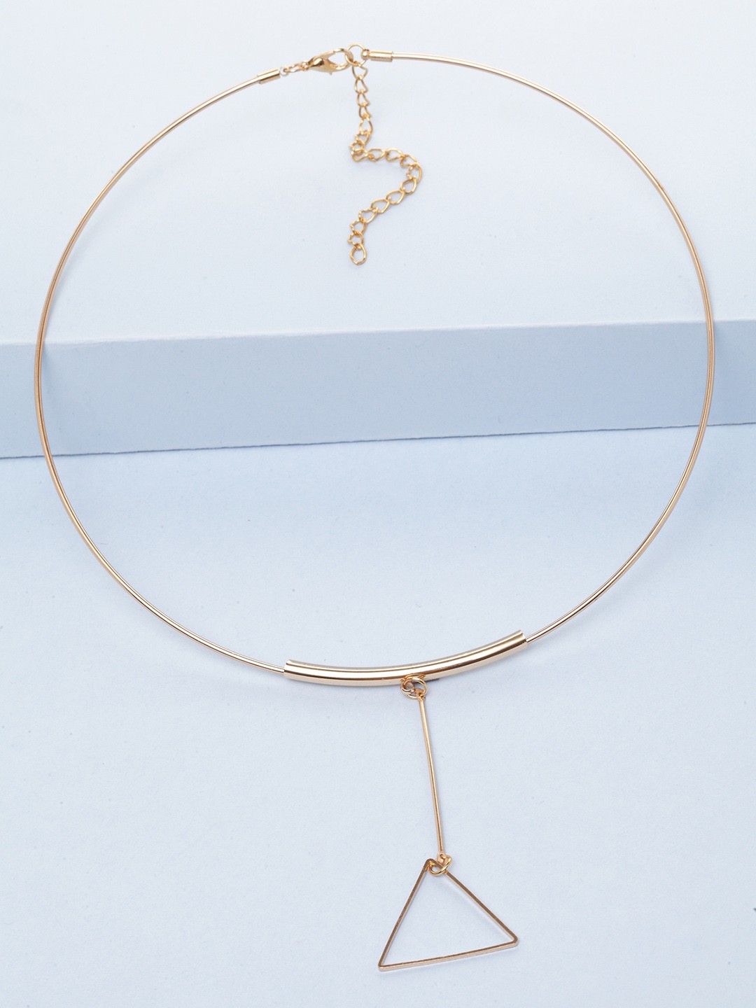 

PANASH Gold-Plated Handcrafted Triangular Shape Neacklace