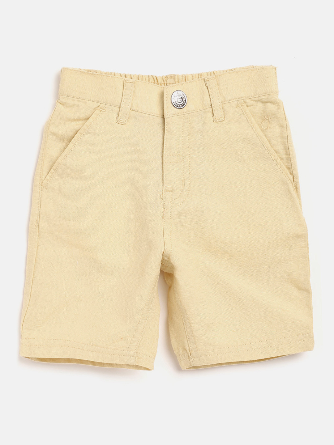 

Gini and Jony Boys Beige Solid Regular Fit Chino Shorts