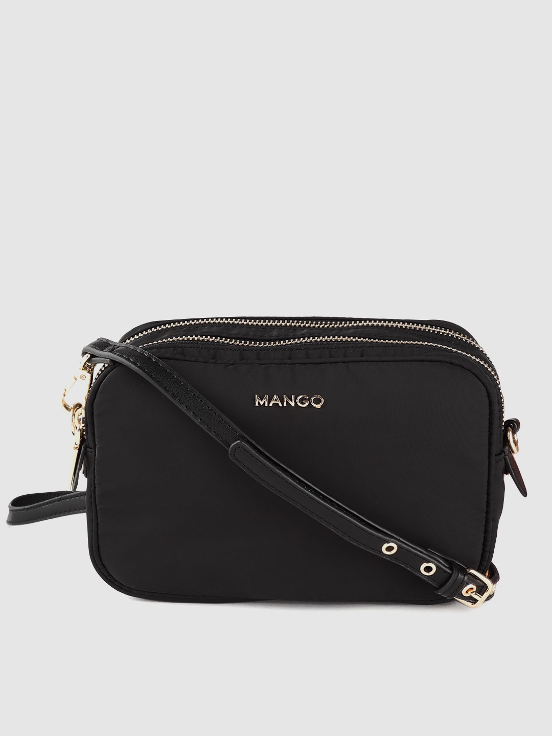

MANGO Black Solid Sling Bag