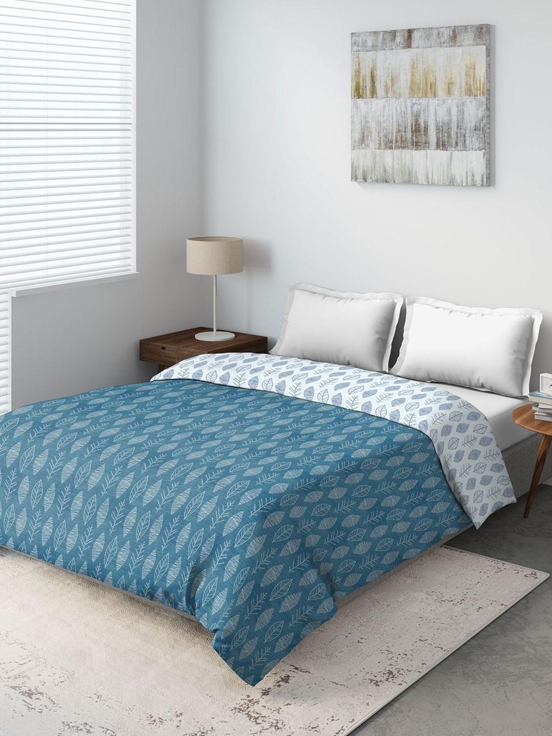 

DDecor Blue Floral Summer 150 GSM Double Bed Comforter