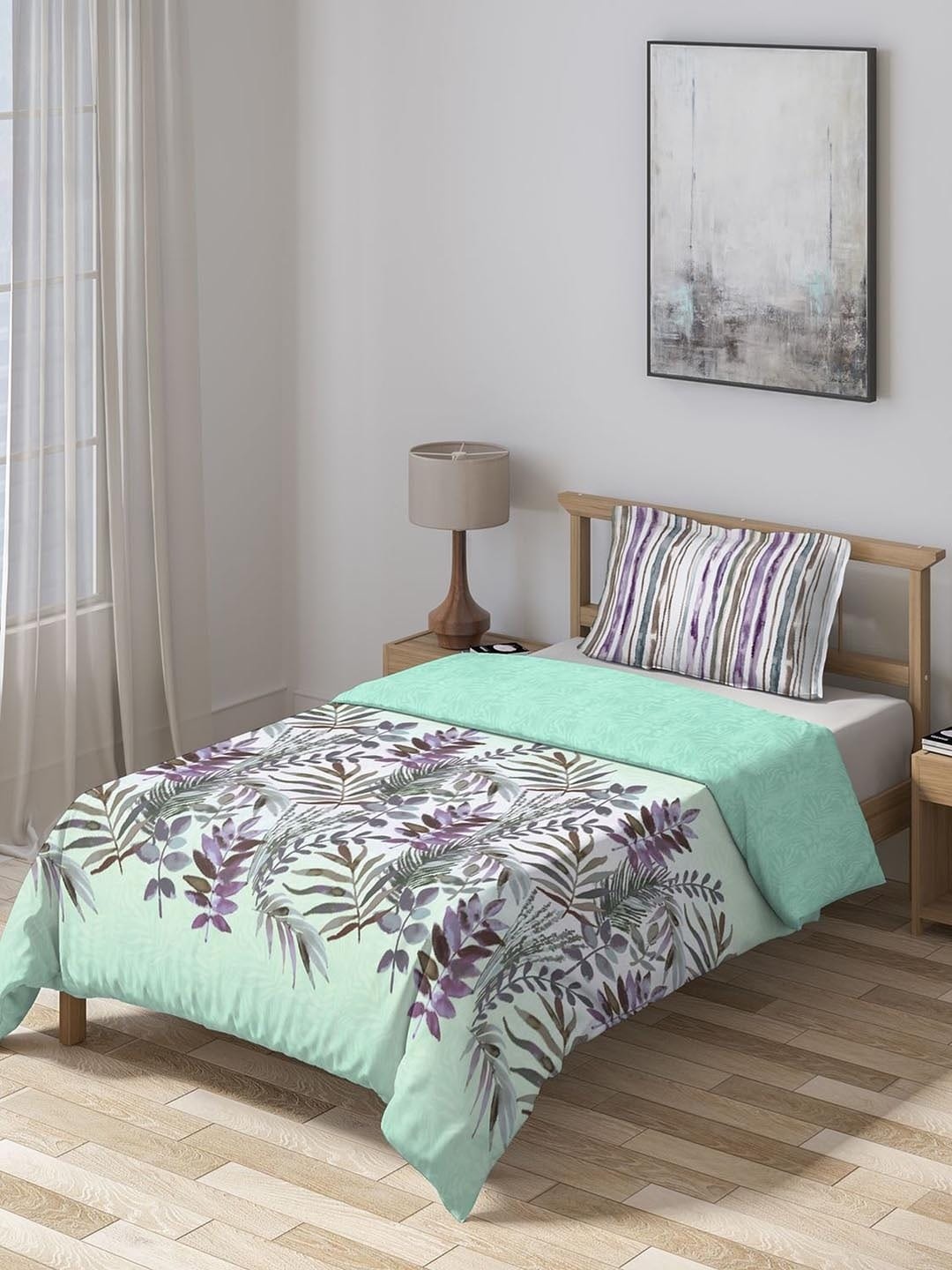 

DDecor Green Floral Mid Winter 150 GSM Single Bed Comforter