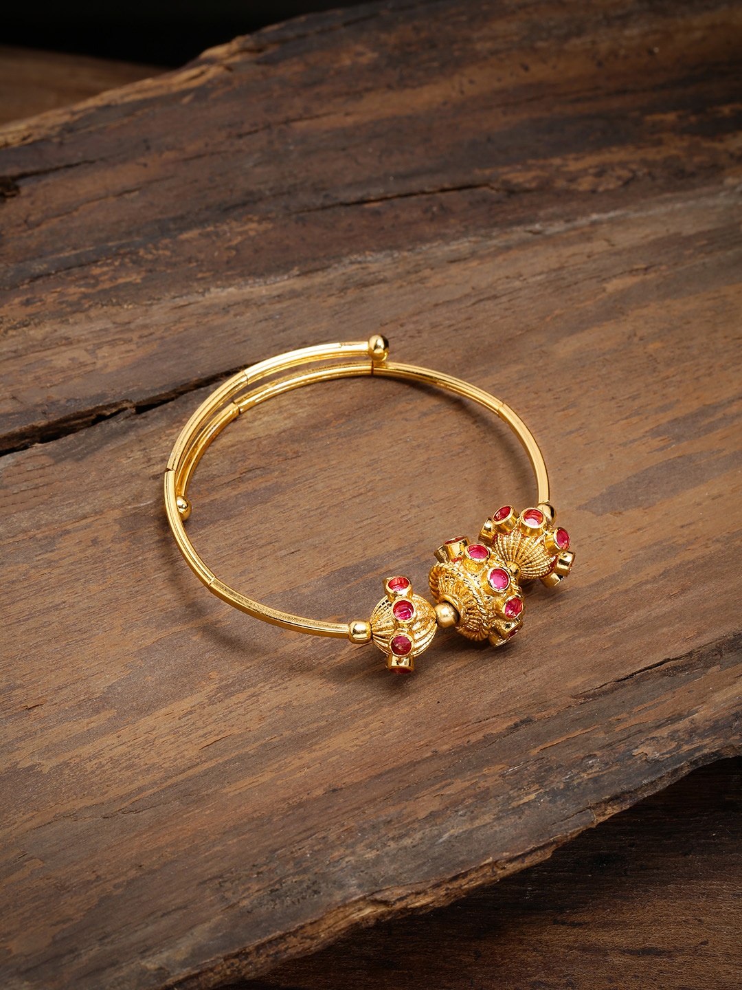 

Zaveri Pearls Gold-Plated Wraparound Bracelet