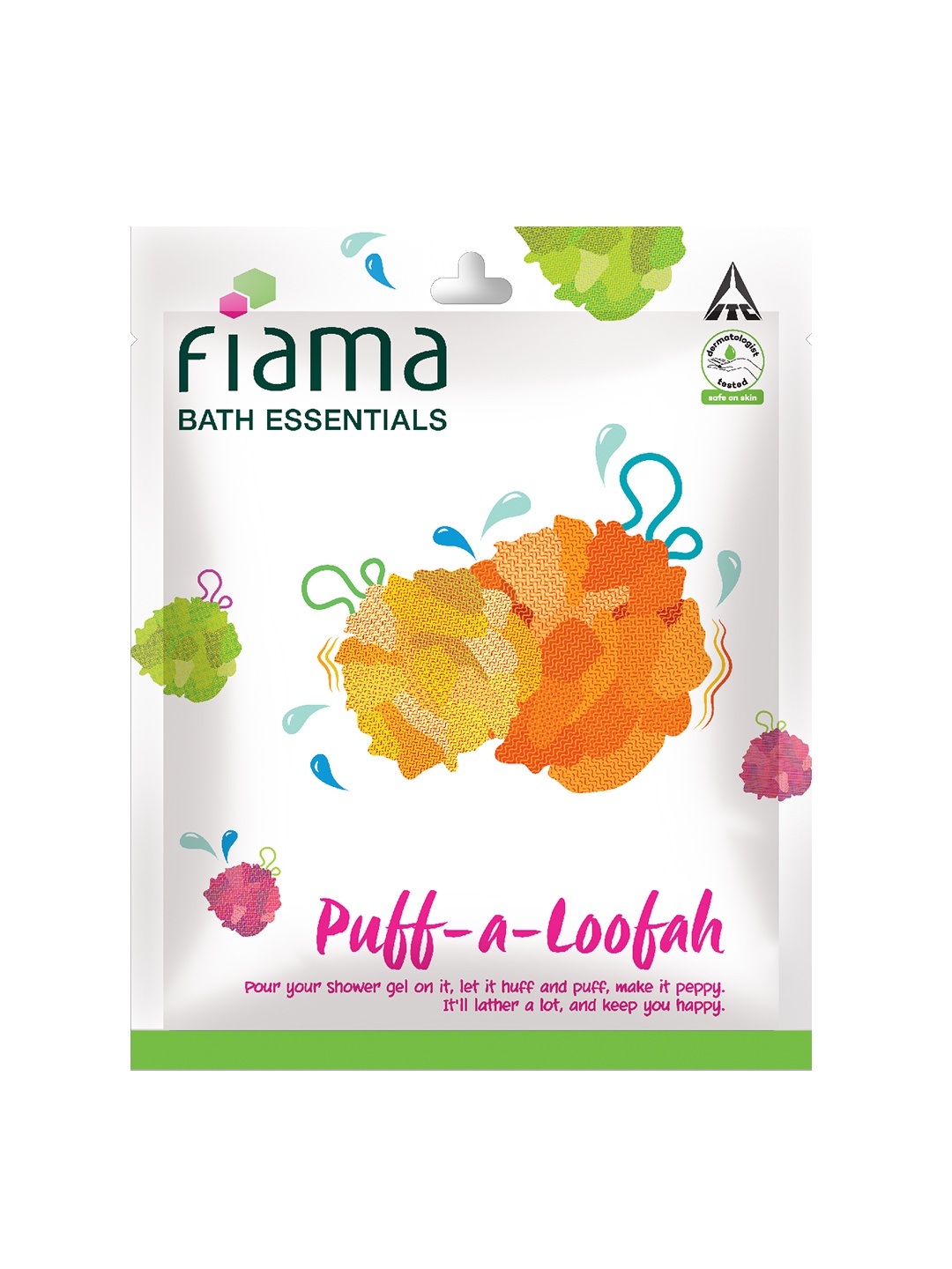 

Fiama Bath Essentials Puff-a-loofah, White