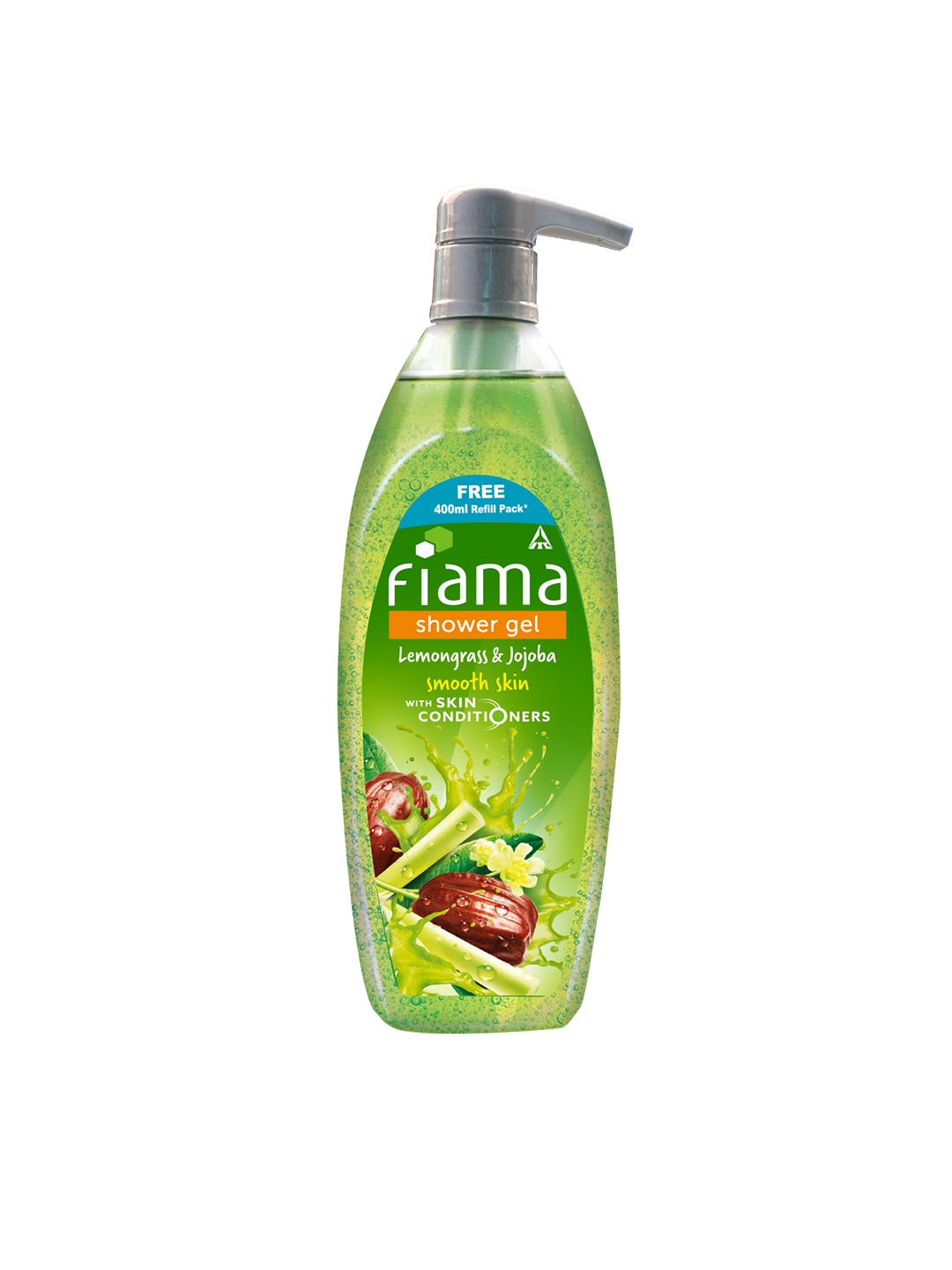 

Fiama Lemongrass & Jojoba Smooth Skin Shower Gel with Skin Conditioners 500 ml, Green