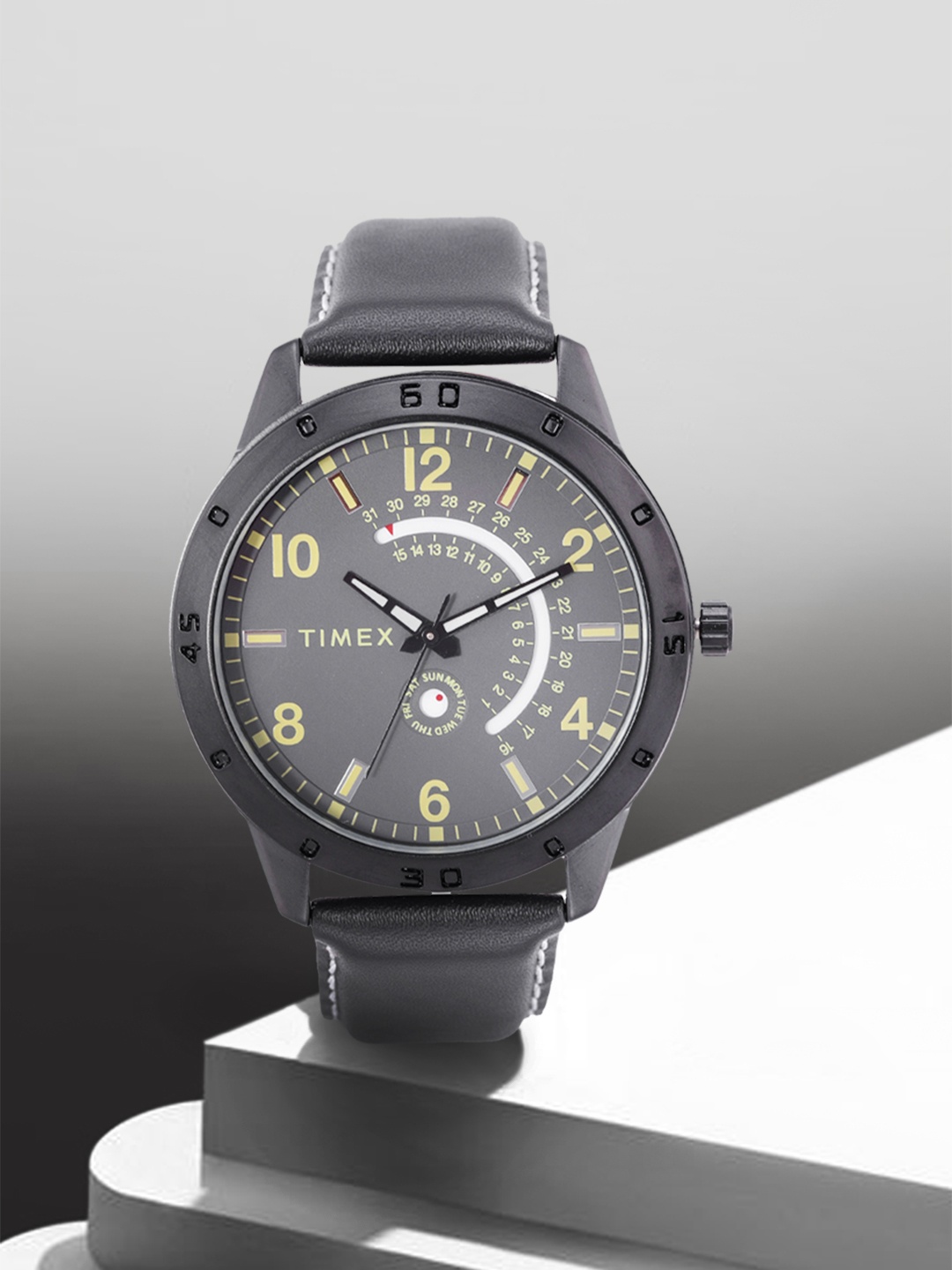 

Timex Men Charcoal Grey Analogue Watch TW000U929