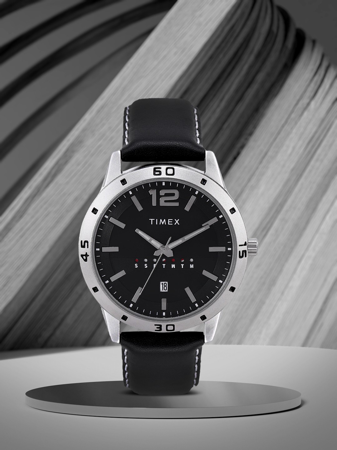 

Timex Men Black Analogue Watch TW000U932
