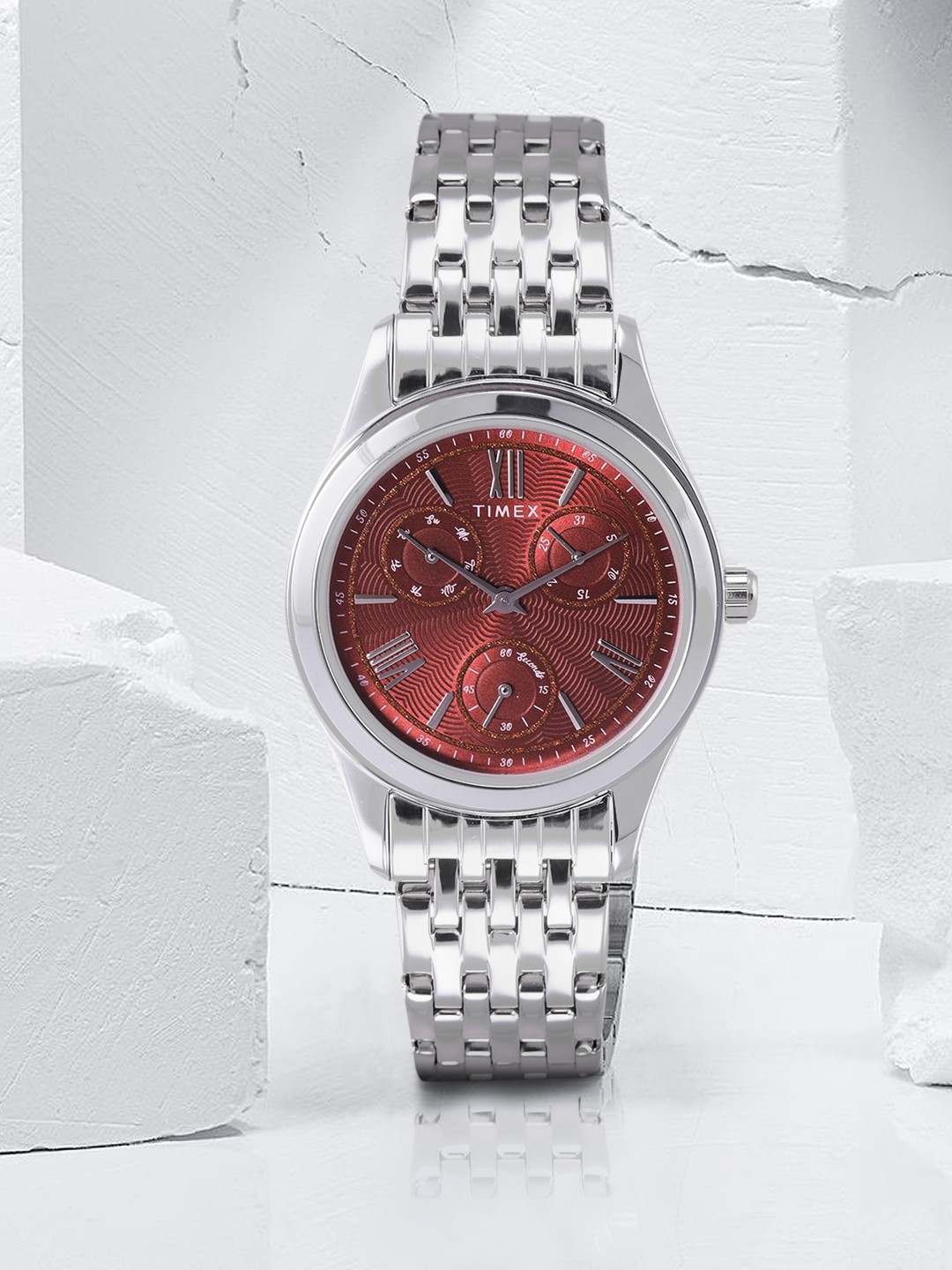 

Timex Women Maroon Analogue Watch TW000W215