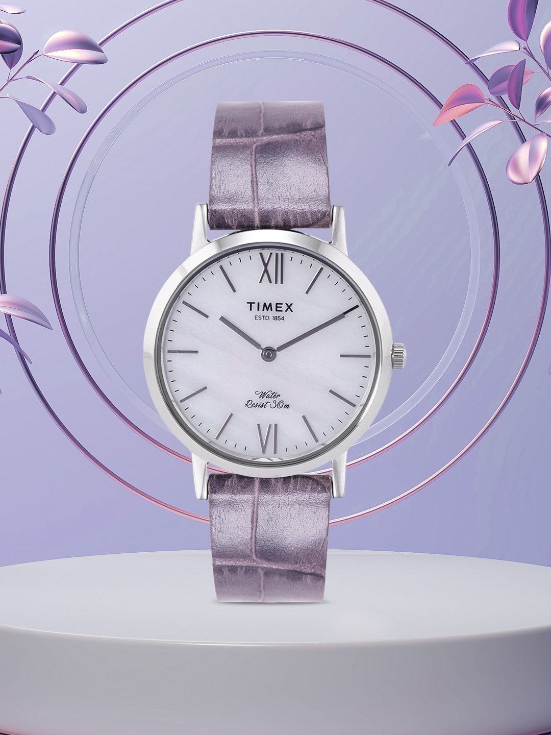 

Timex Women Off-White Analogue Watch TWEL12600