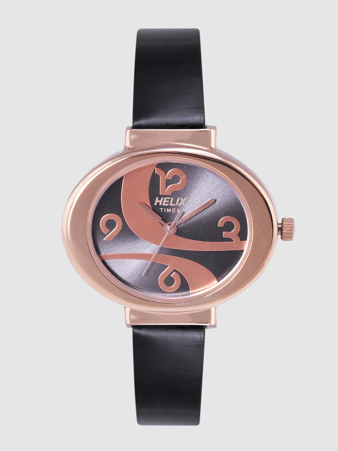 

Helix Women Charcoal Grey & Rose Gold Analogue Watch TW039HL04