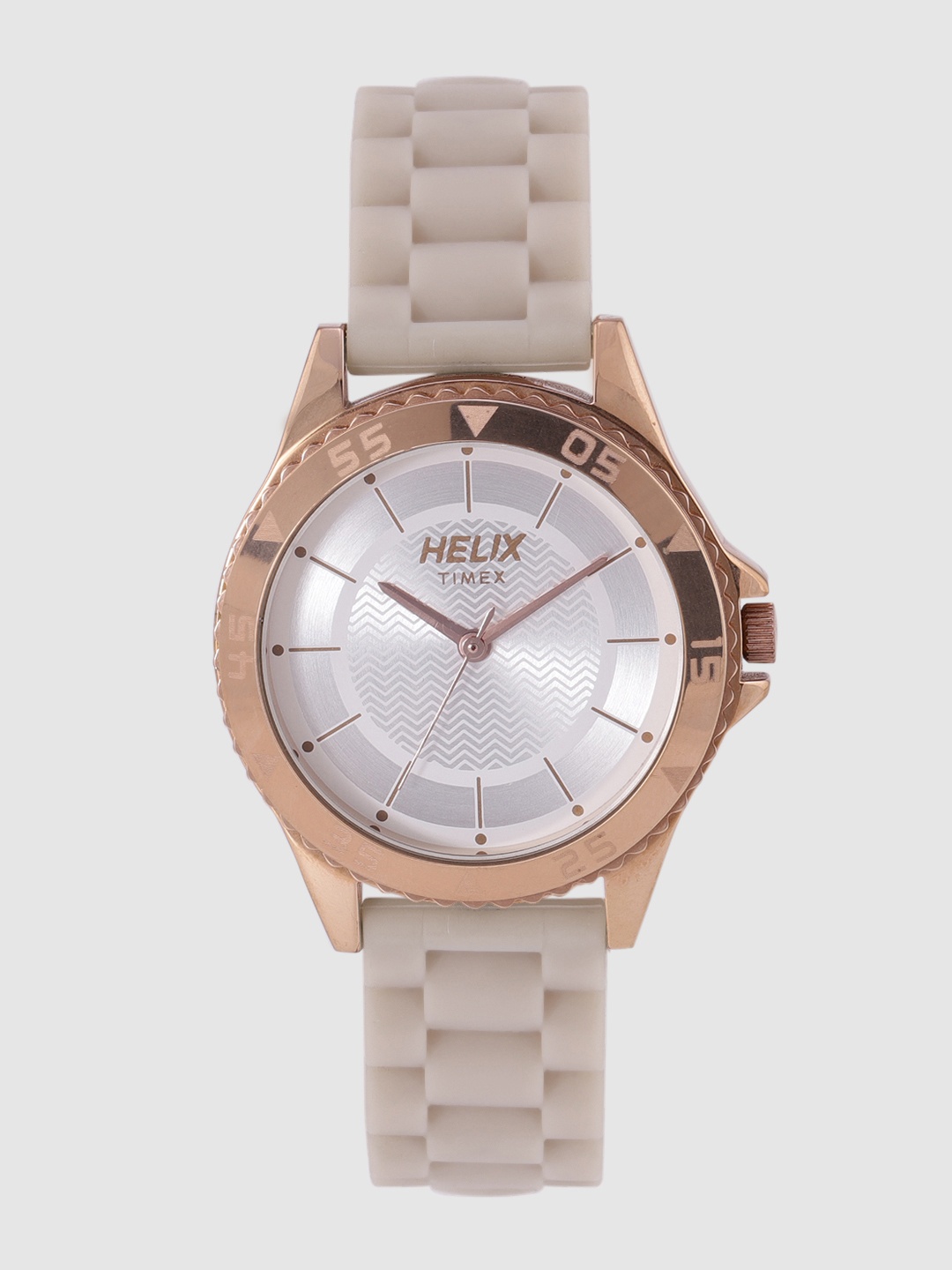

Helix by Timex Women Silver-Toned Analogue Watch TW035HL03