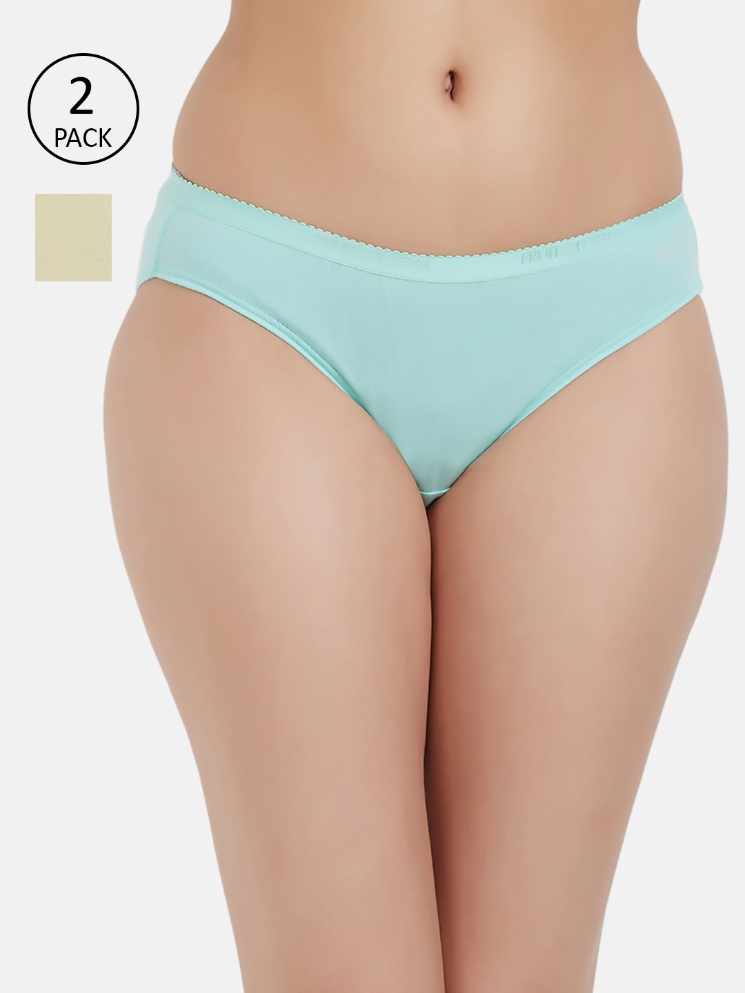 

Fruit of the loom Women Pack of 2 Solid Bikini Briefs FBKS02-2P-LA2S4, Yellow