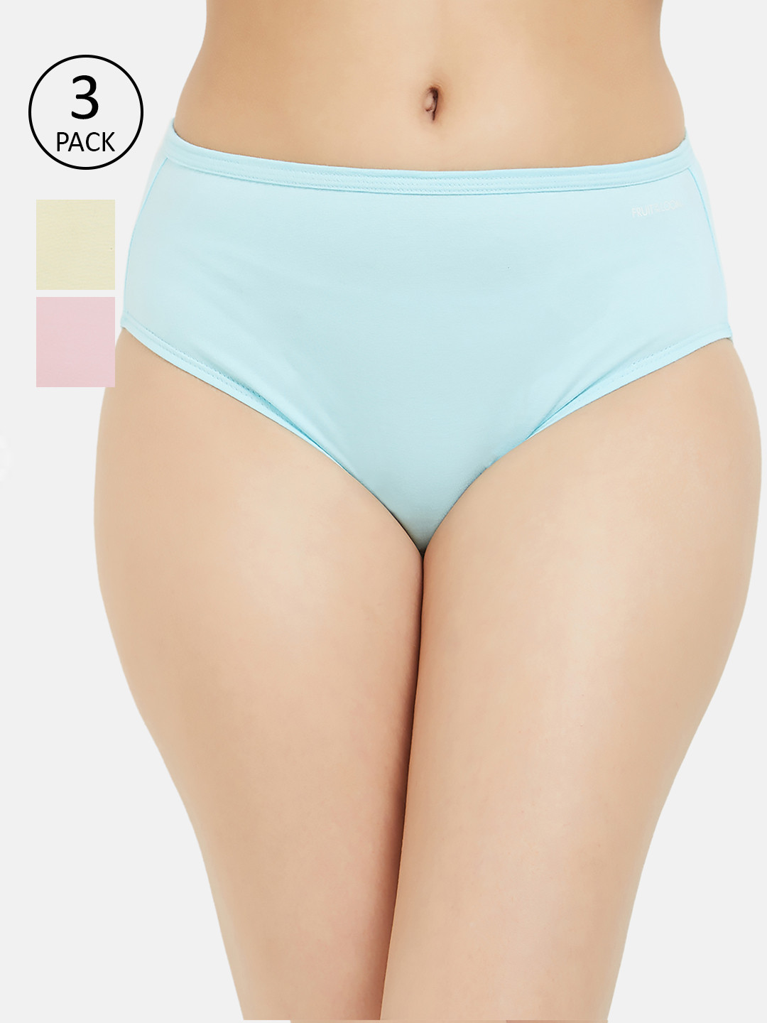 

Fruit of the loom Women Pack of 3 Solid Hipster Briefs FHPS01-3P-LA1S1, Pink