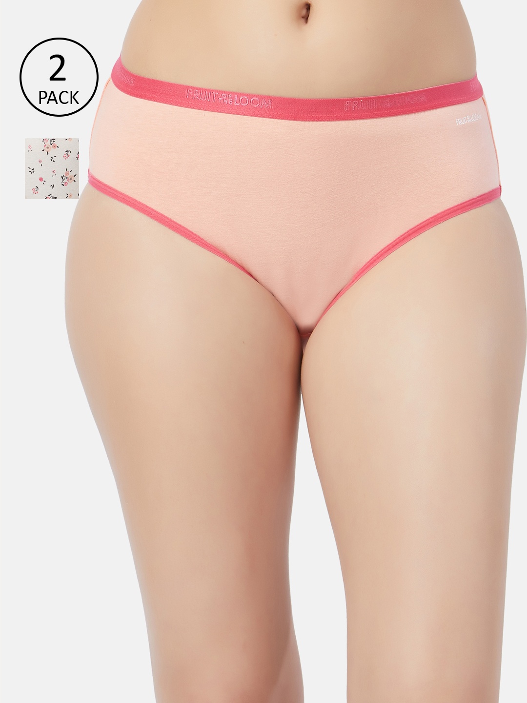 

Fruit of the loom Women Pack Of 2 Hipster Briefs FHP03-2P-A1SP4, Grey