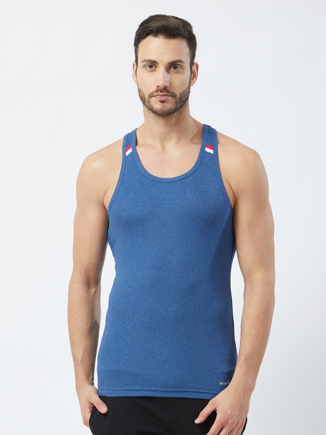 

Fruit of the Loom Men Blue Intellifresh Technology Innerwear Vest MFV03-A1S5