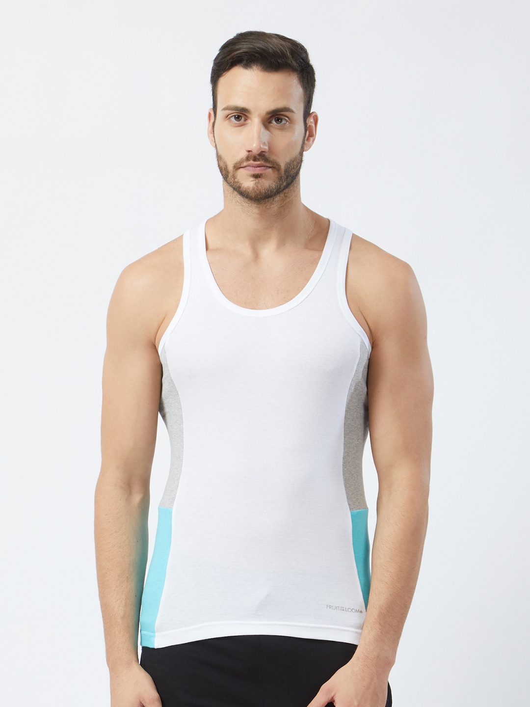 

Fruit of the Loom Men White Intellifresh Technology Innerwear Vest MFV02-A1S4