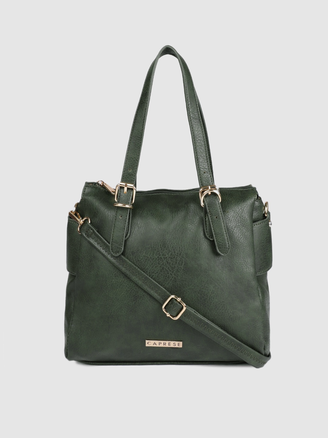 

Caprese Green Solid Shoulder Bag