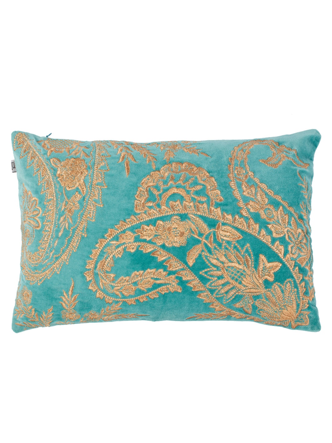 

HomeTown Blue Single Ethnic Motifs Rectangle Cushion Cover