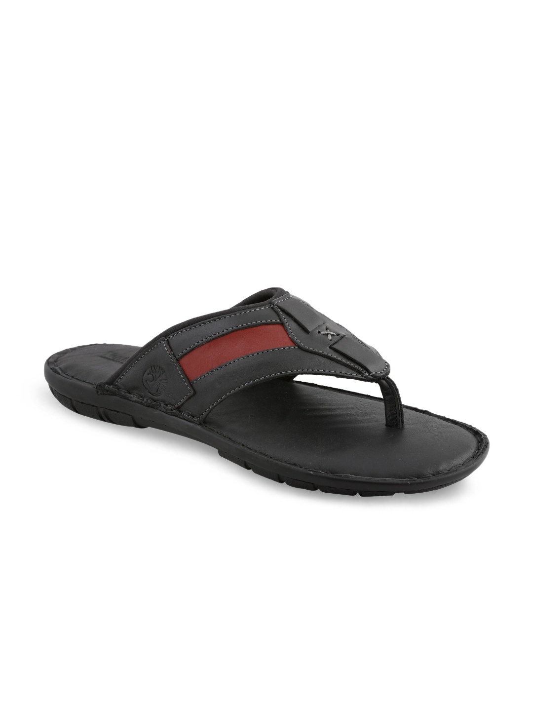 

Ventoland Men Black Leather Sandals