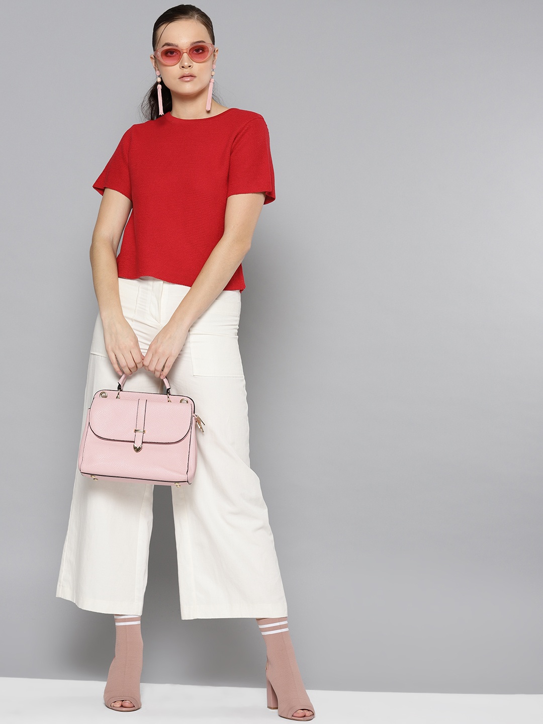 

STREET 9 Women Red Solid Sweater
