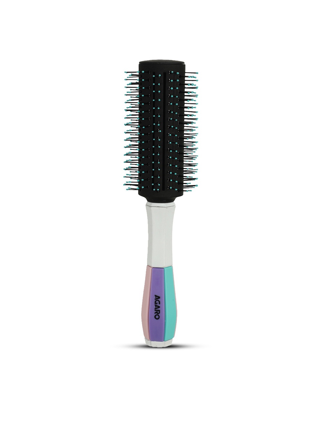 

Agaro Classic Round Hair Brush - White & Black
