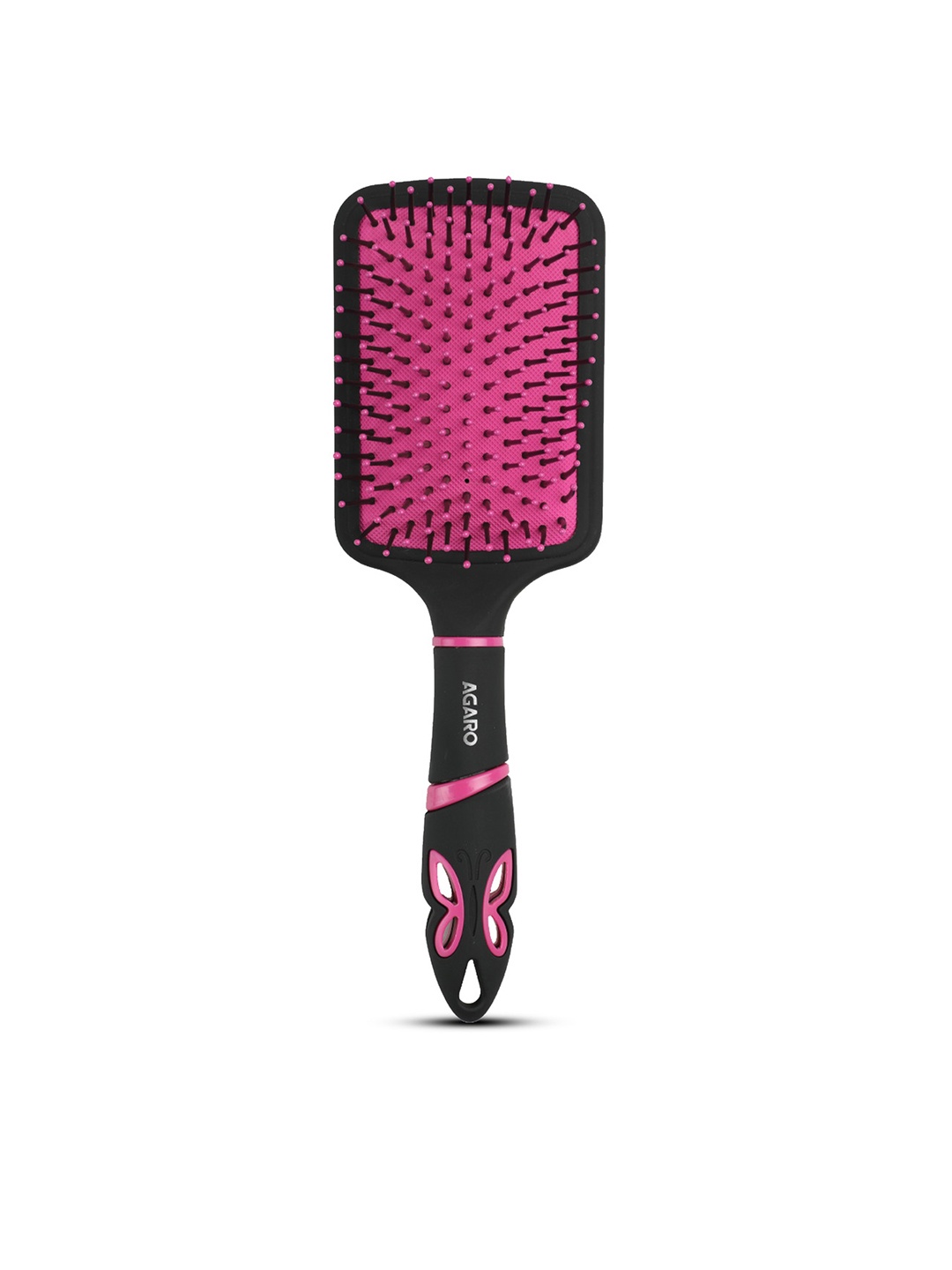 

Agaro Delight Paddle Hair Brush - Black & Pink