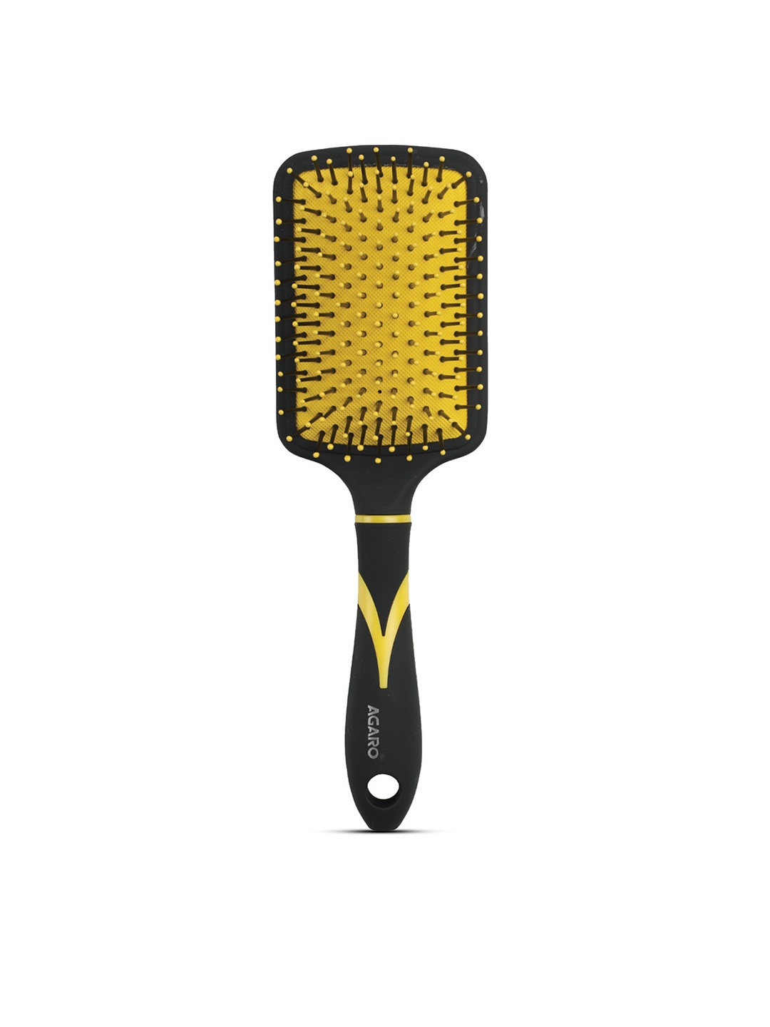 

Agaro Breeze Paddle Hair Brush for Grooming & Straightening - Black & Yellow