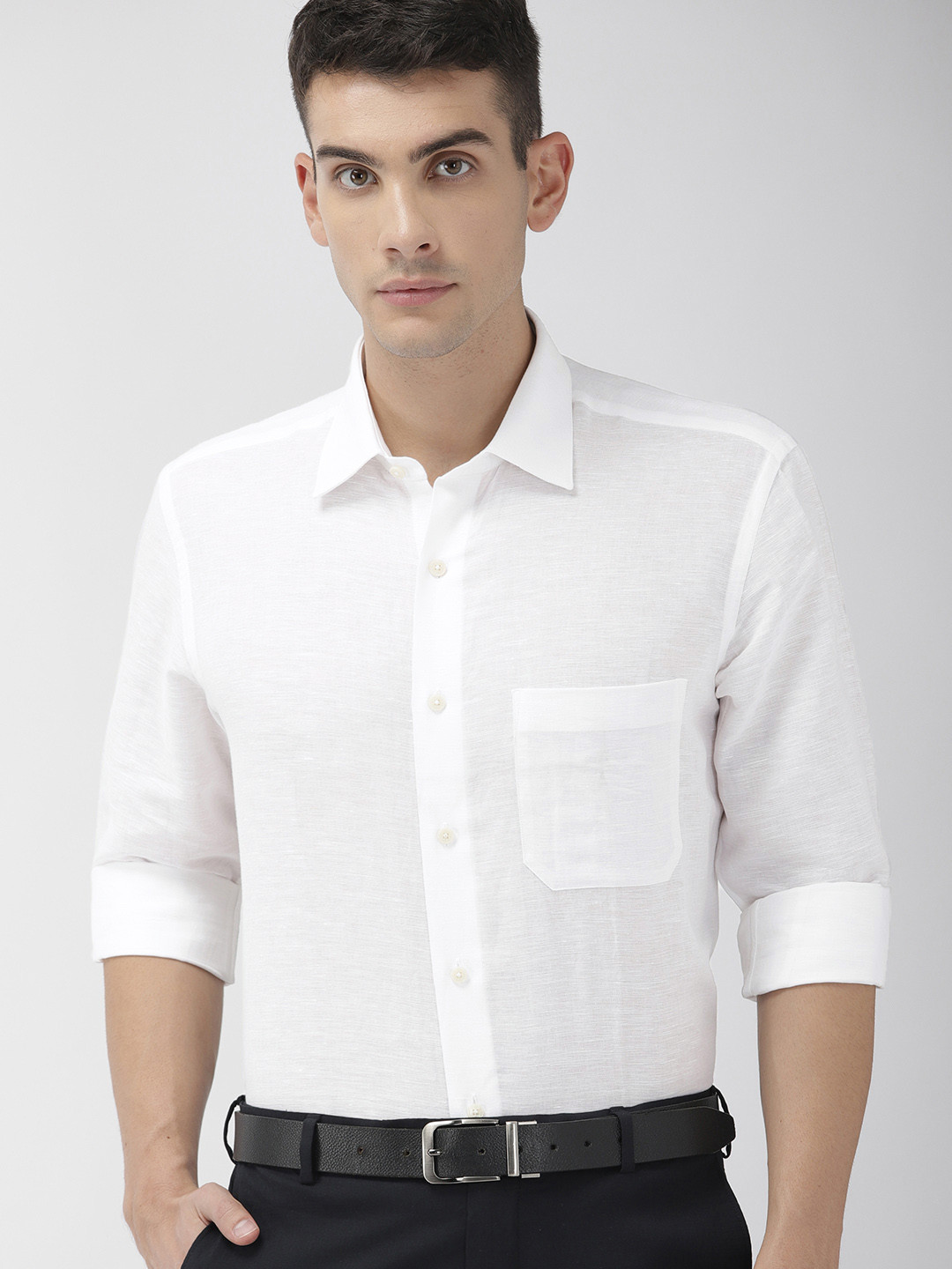 

Arrow Men White Regular Fit Solid Formal Shirt
