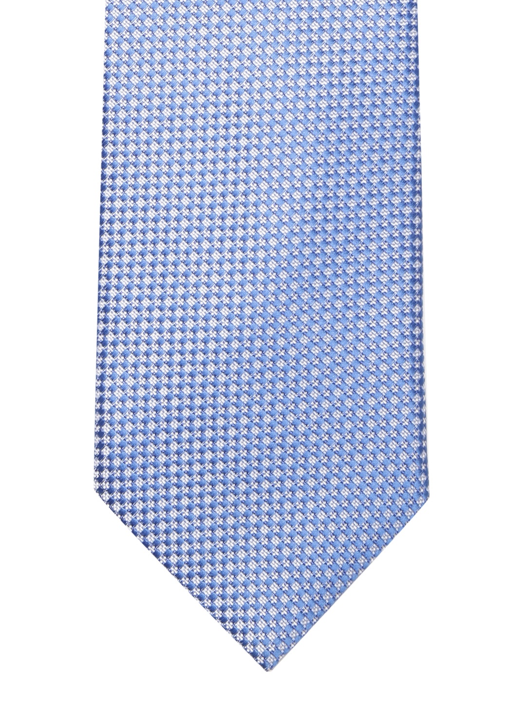 

Lino Perros Blue & White Woven Design Broad Tie