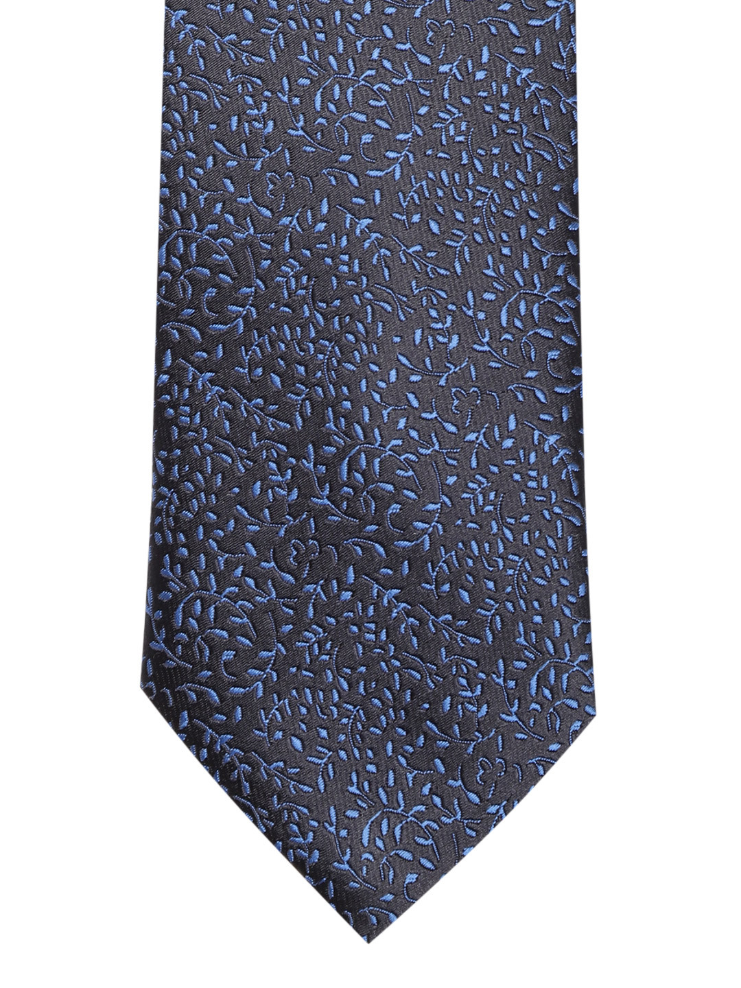 

Lino Perros Blue & Black Woven Design Broad Tie