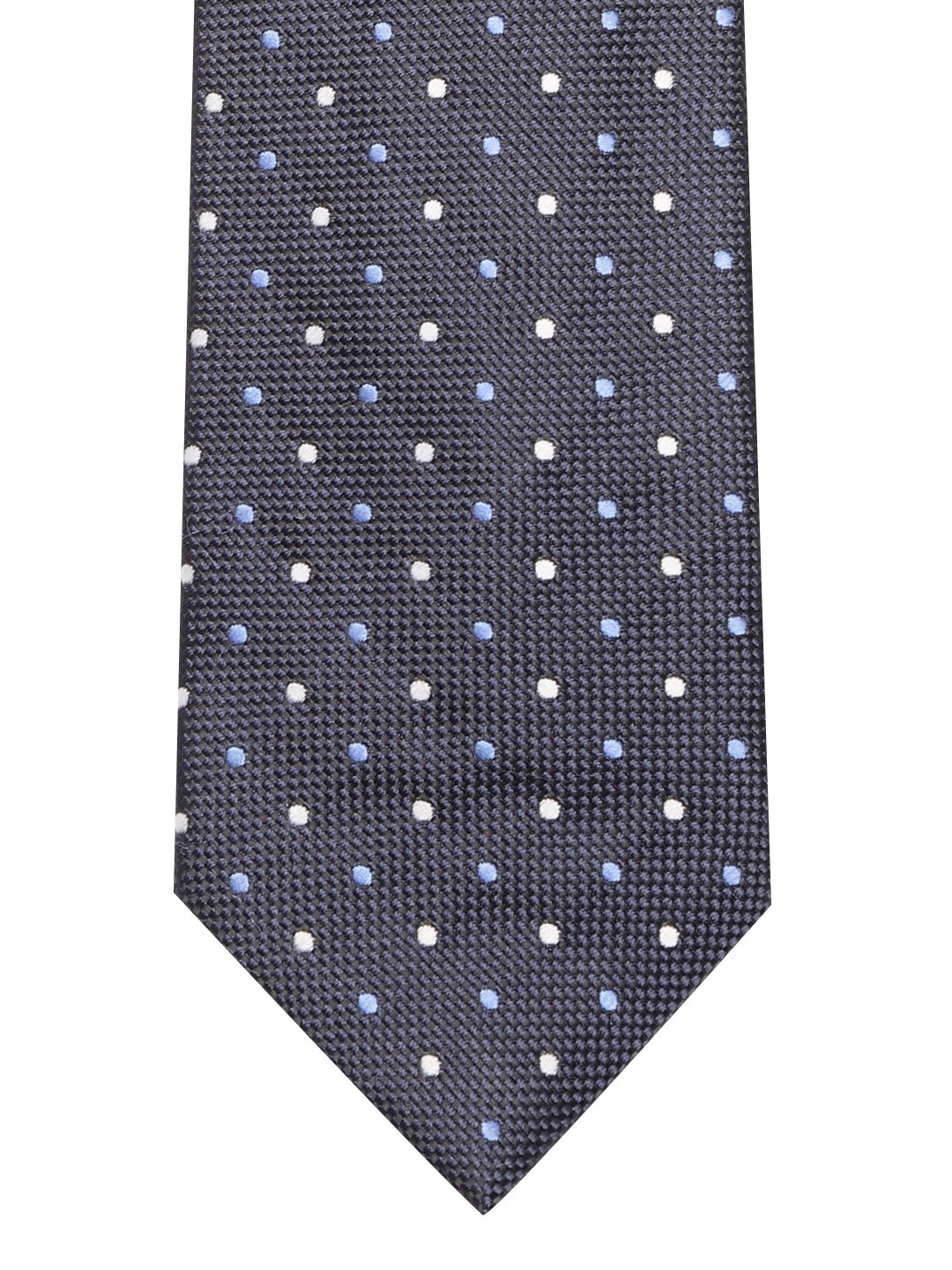 

Lino Perros Blue & Off-White Woven Design Broad Tie