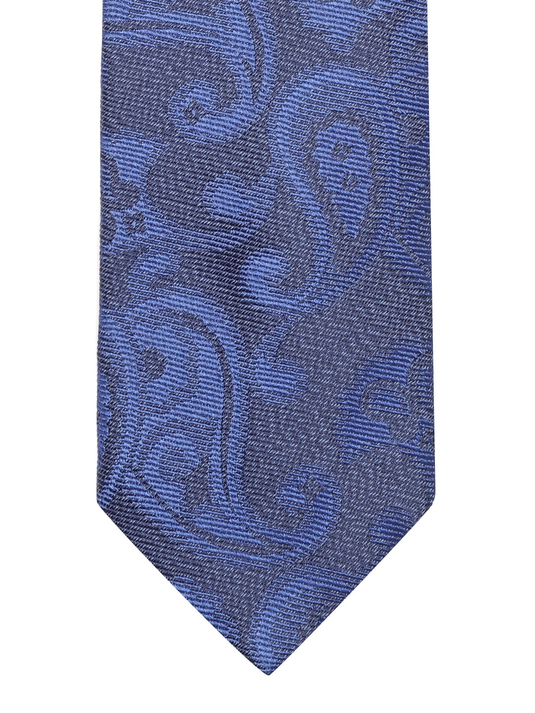 

Lino Perros Blue Woven Design Broad Tie