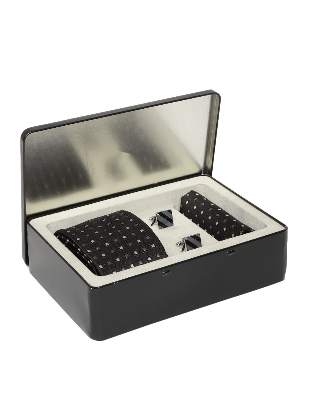 

Lino Perros Men Black & Grey Accessory Gift Set