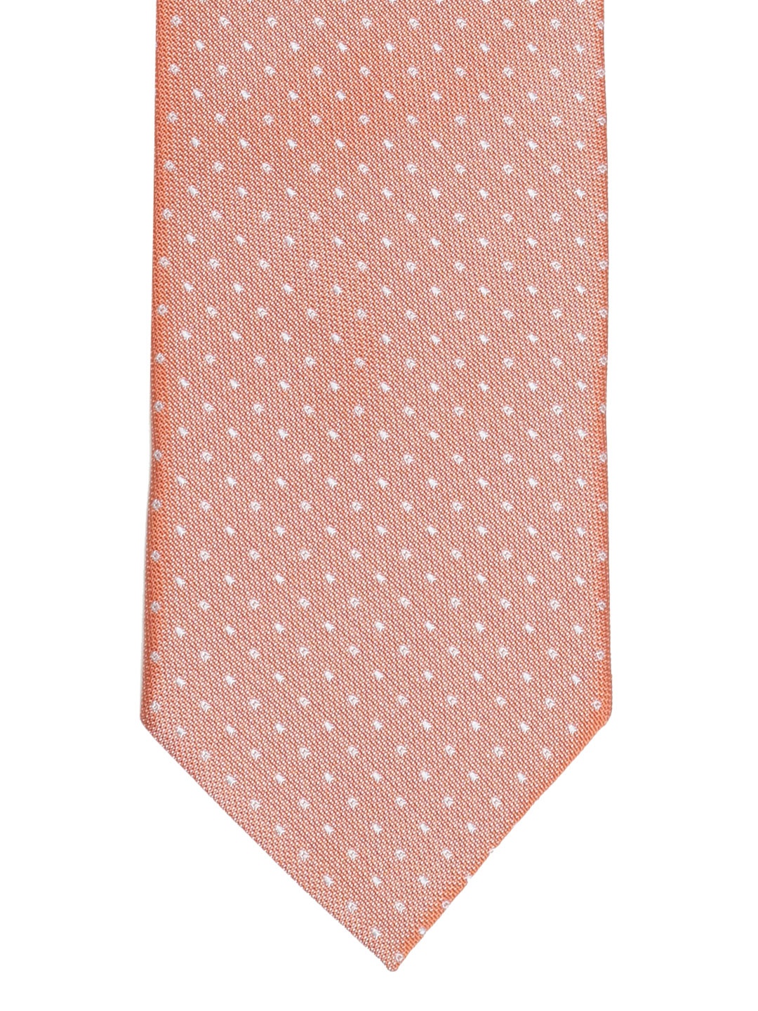 

Lino Perros Orange & Grey Woven Design Broad Tie