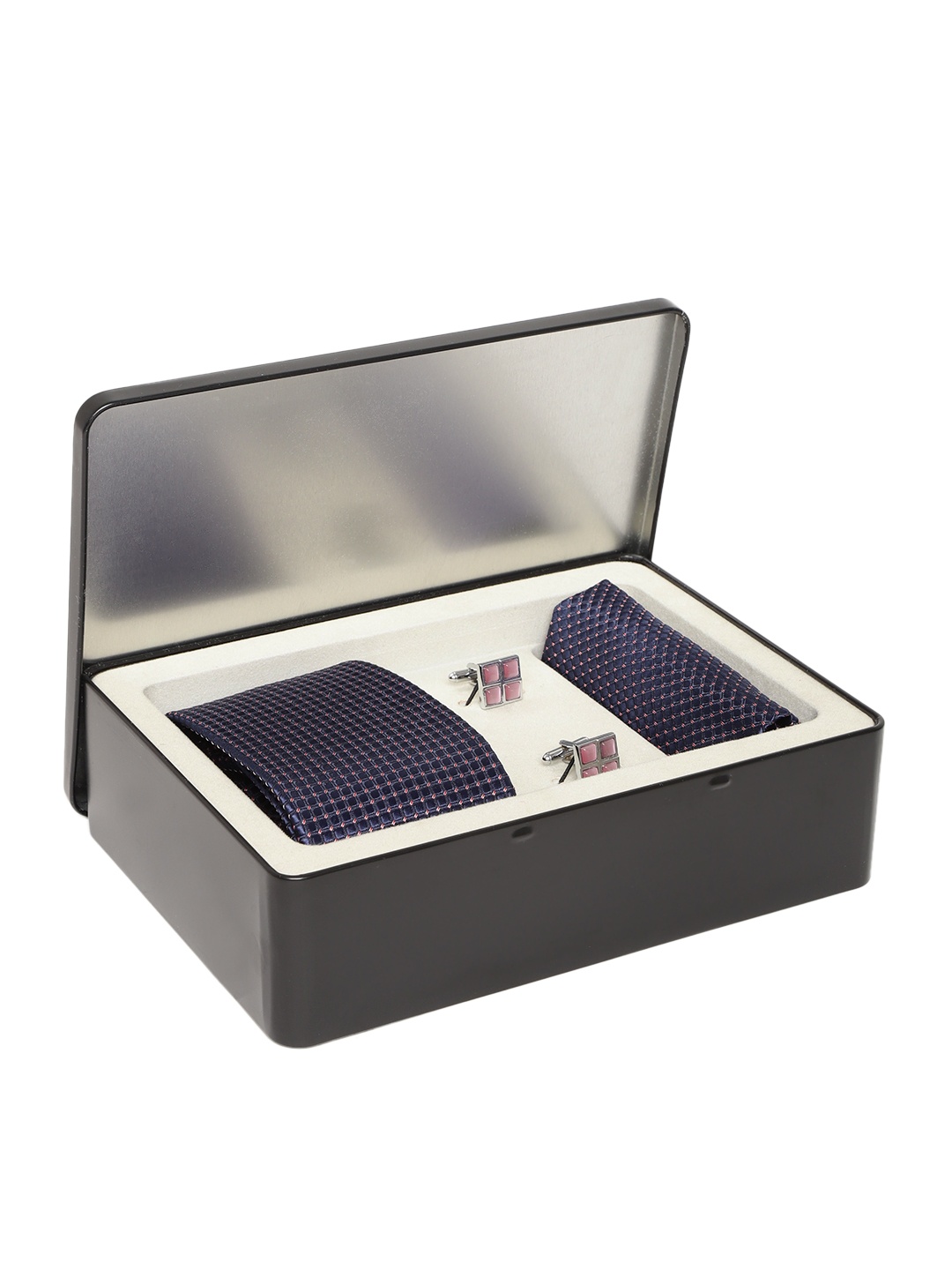 

Lino Perros Men Navy & Mauve Accessory Gift Set, Navy blue